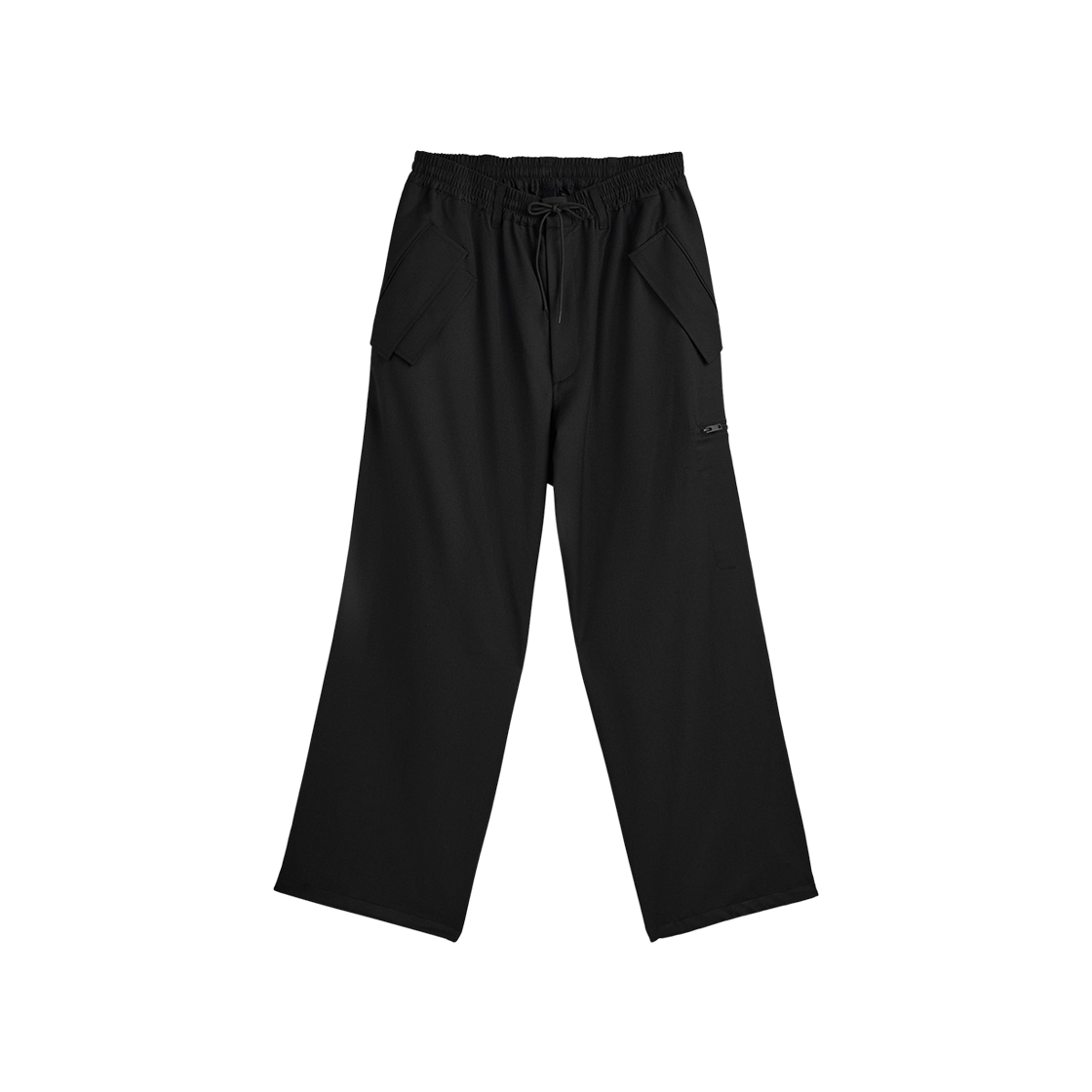 JX7275 Y-3 Refined Wool Straight Leg Pants Black