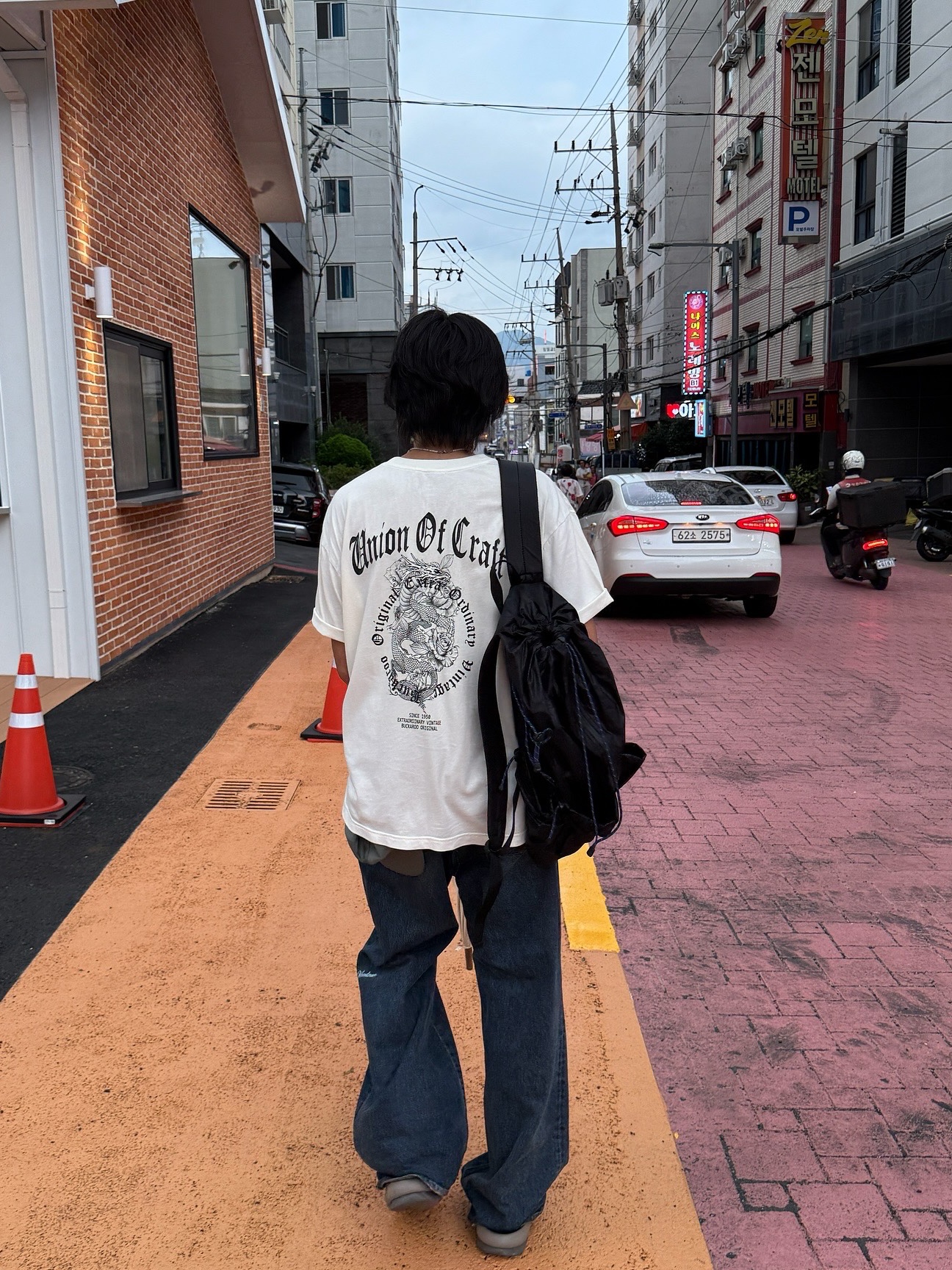 Tretorn Nylon Rip Backpack Black 착용 스타일 - 5