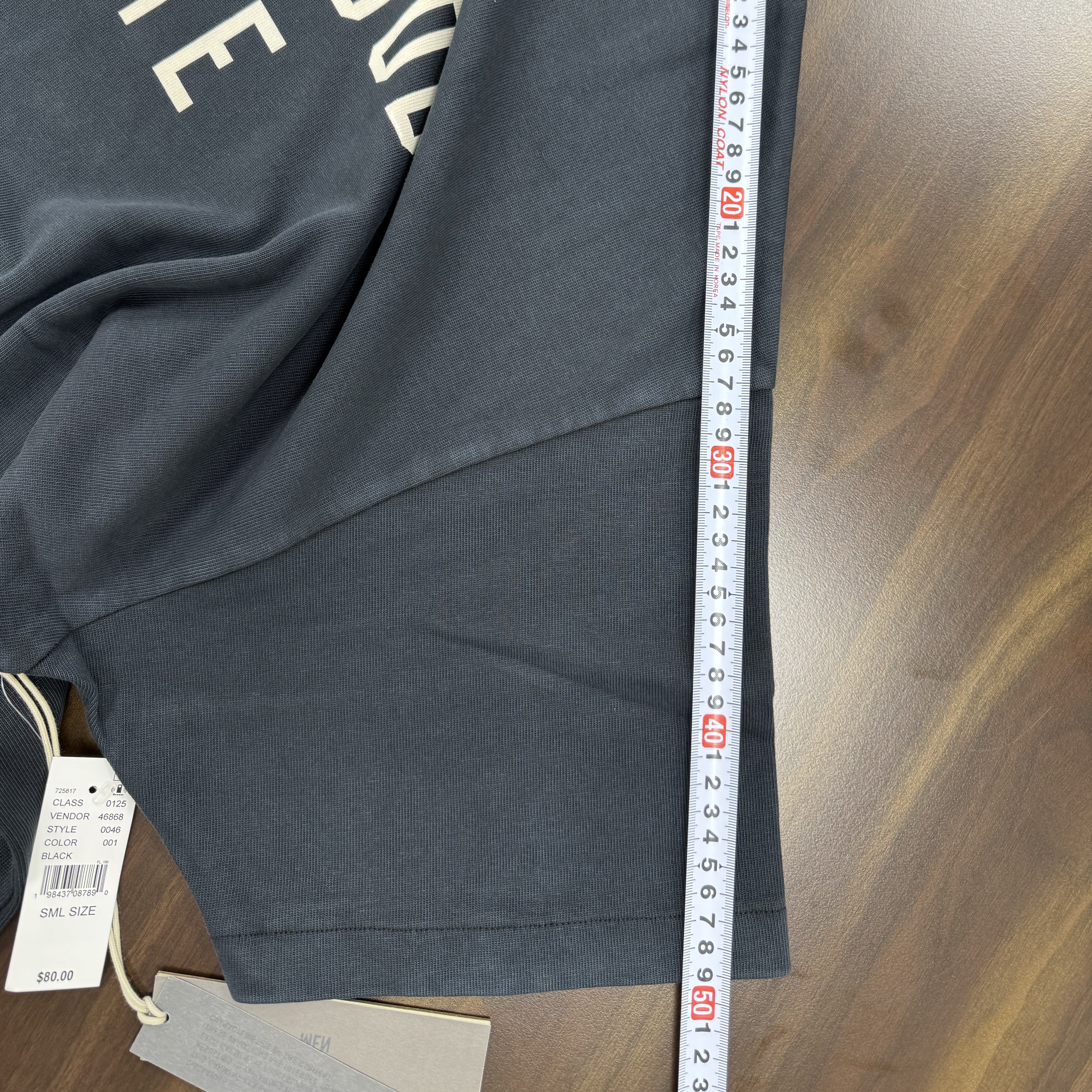 Essentials Heavy Crewneck T-Shirt Black - 24FW 착용 스타일 - 3