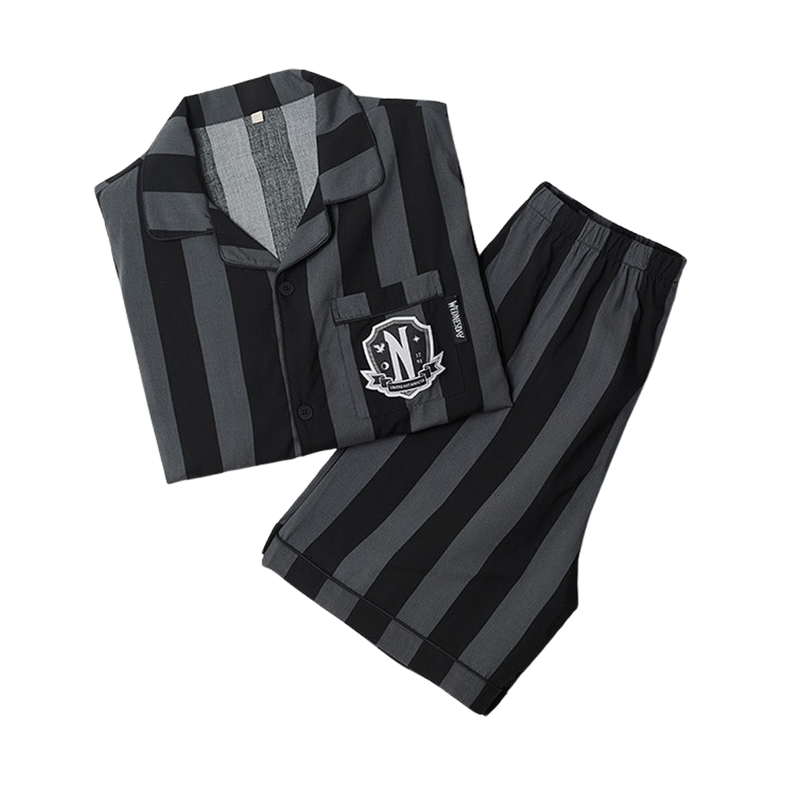 스파오 x 웬즈데이 파자마 세트 블랙(Spao x Wednesday Pajama Set Black) - 1