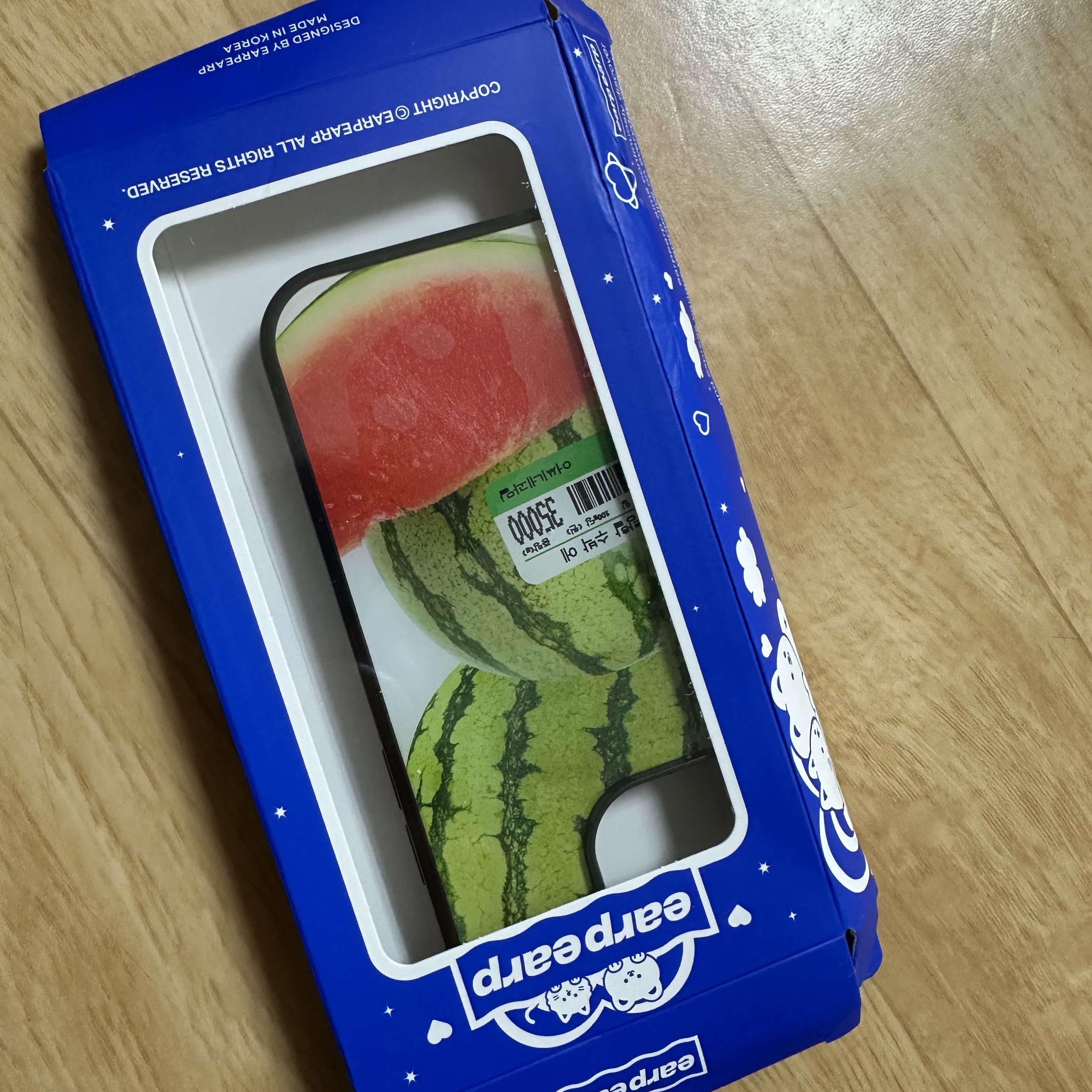 [EARPEARP X KIMS FRUITS] Love You Watermelon Epoxy Case 착용 스타일