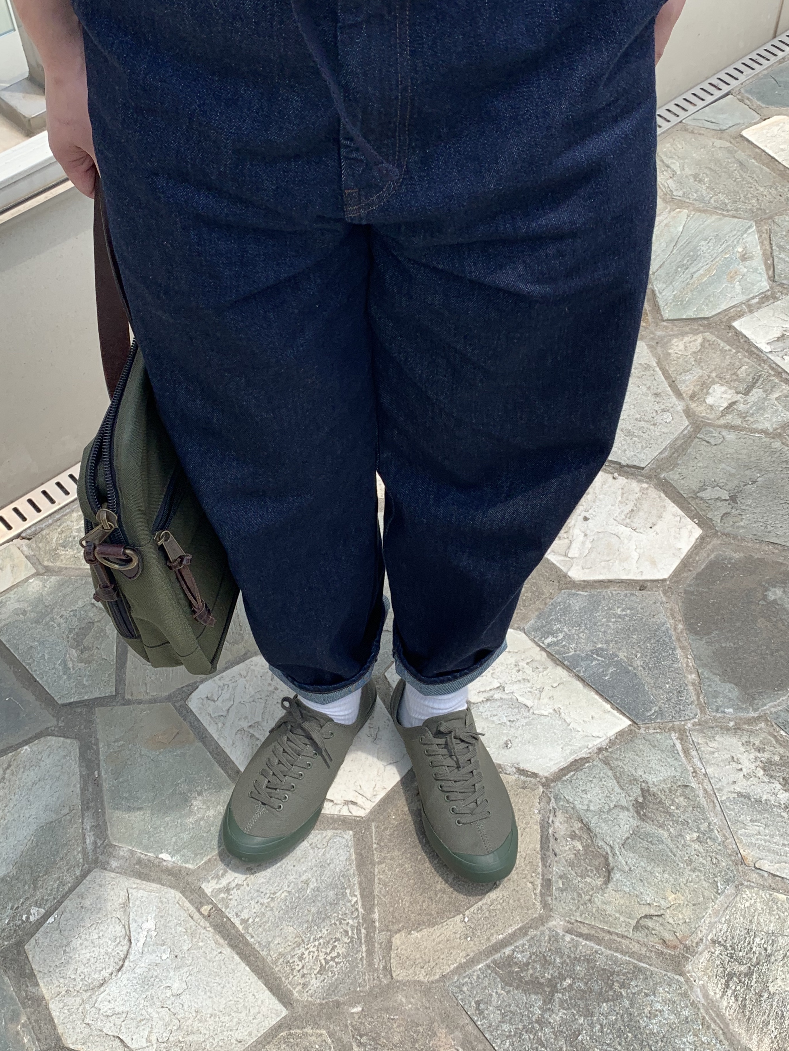 Tretorn Lund Deck Shoes Olive 착용 스타일 - 4