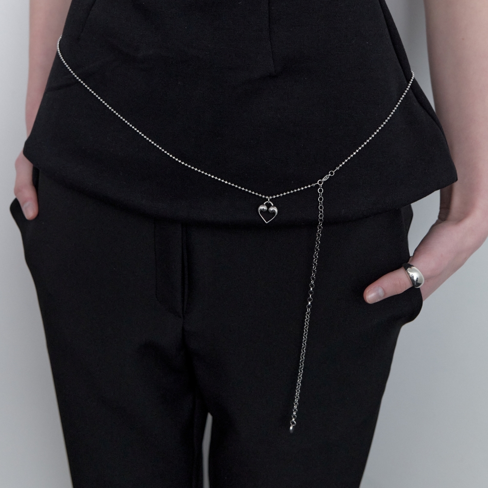 러브미몬스터 몬트 컷 볼 체인 벨트 실버(lovememonster Mont Cut Ball Chain Belt Silver) - 2