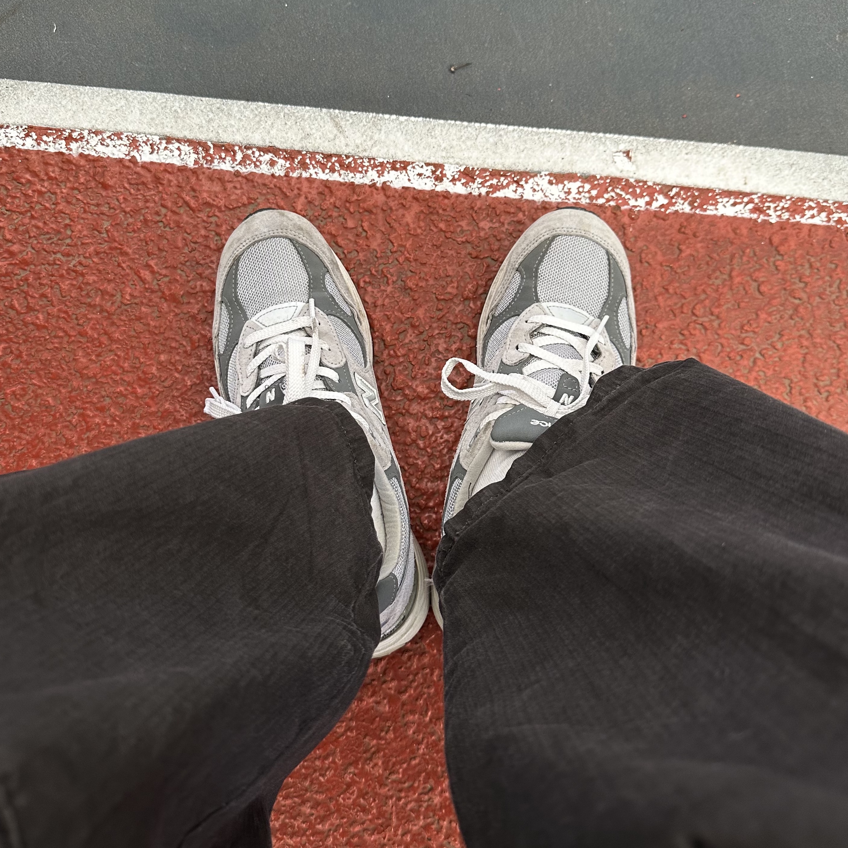 New Balance 992 Made in USA Grey - D Standard 착용 스타일