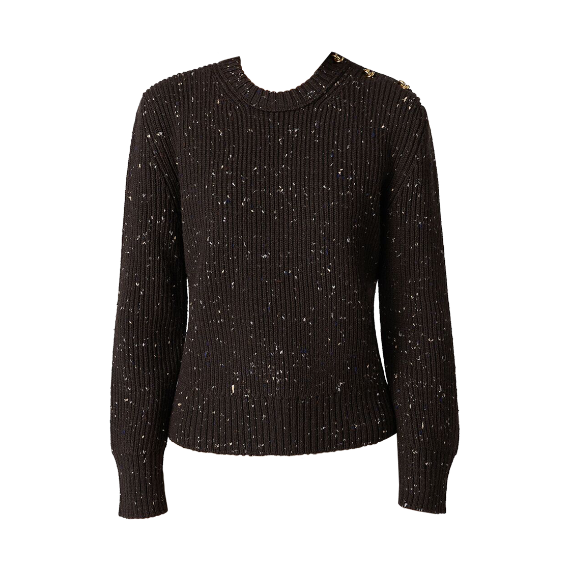 (W) 보테가 베네타 울 잉글리쉬 립 스웨터 폰덴테((W) Bottega Veneta Wool English Rib Sweater Fondant)