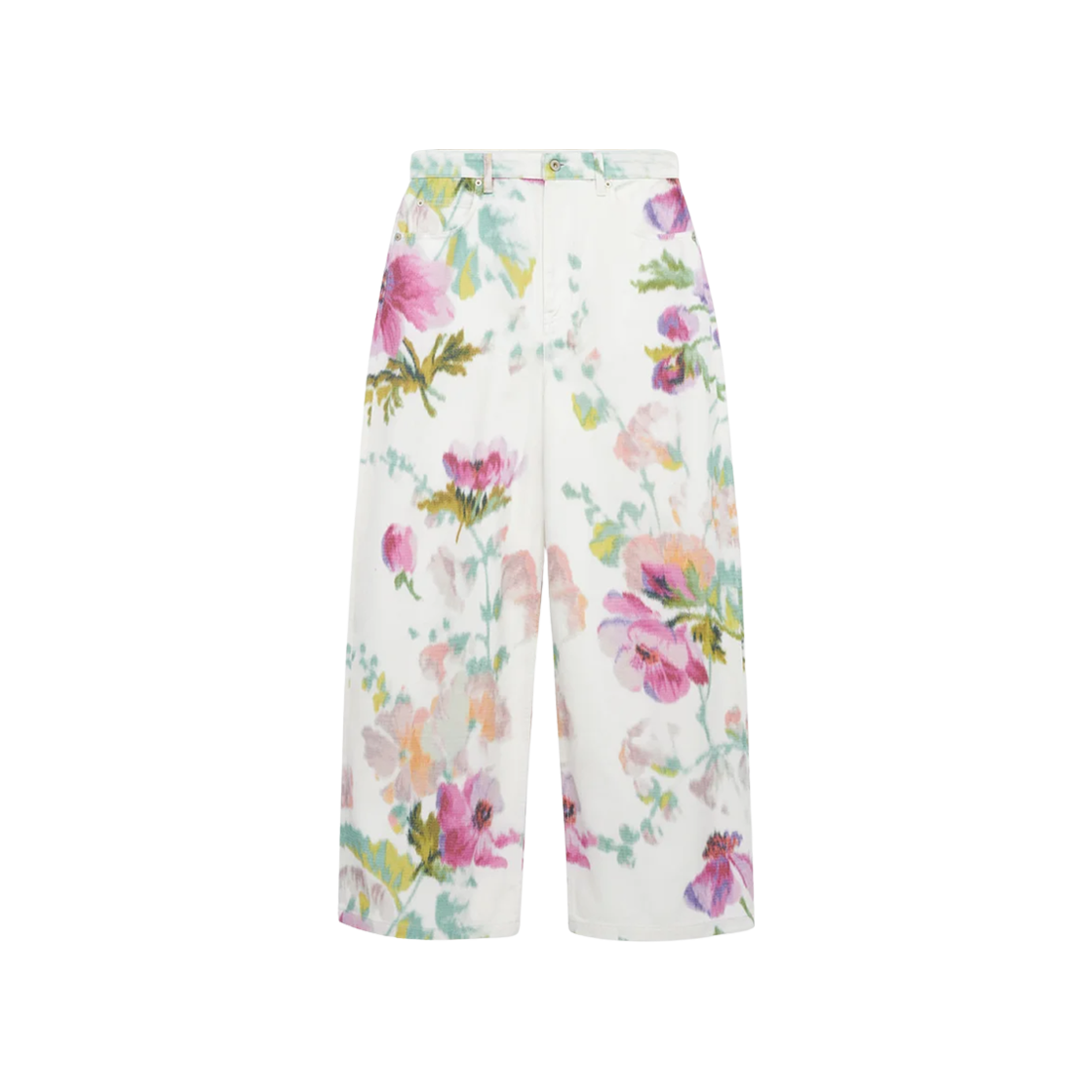 S359Y11XDK-2102 (W) Loewe Denim Jeans White Pink