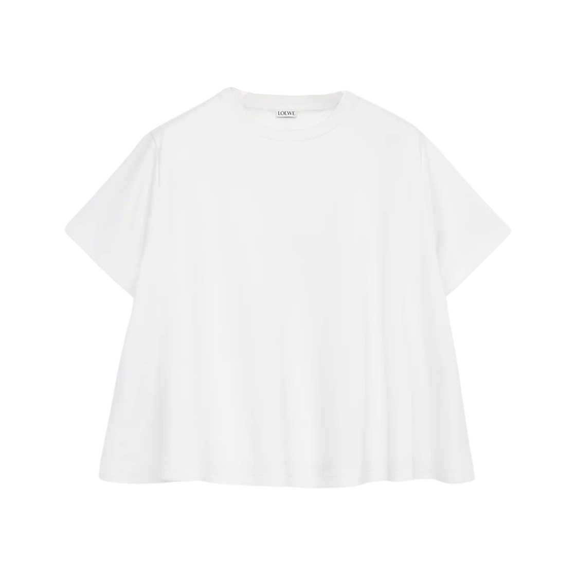 (W) 로에베 코튼 트라페즈 탑 화이트((W) Loewe Cotton Trapeze Top White)