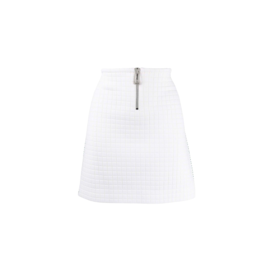 689358V1N809071 (W) Bottega Veneta Contrast Stitching Mini Skirt White