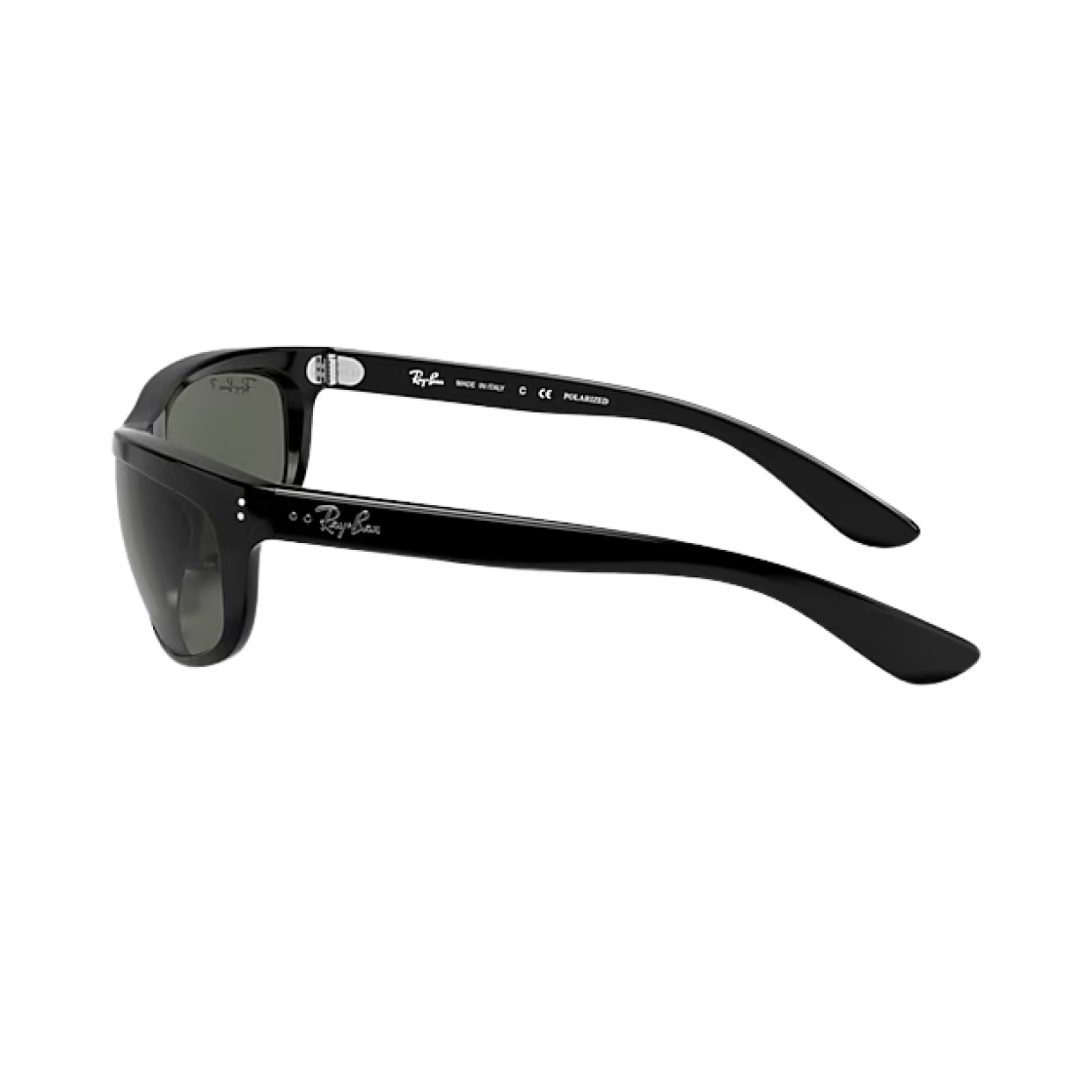 레이밴 발로라마 폴리쉬드 블랙 프레임 G-15 그린 편광 렌즈 하이 브릿지 핏(Ray-Ban Balorama Polished Black Frame G-15 Green Polarized Lense High Bridge Fit) - 2