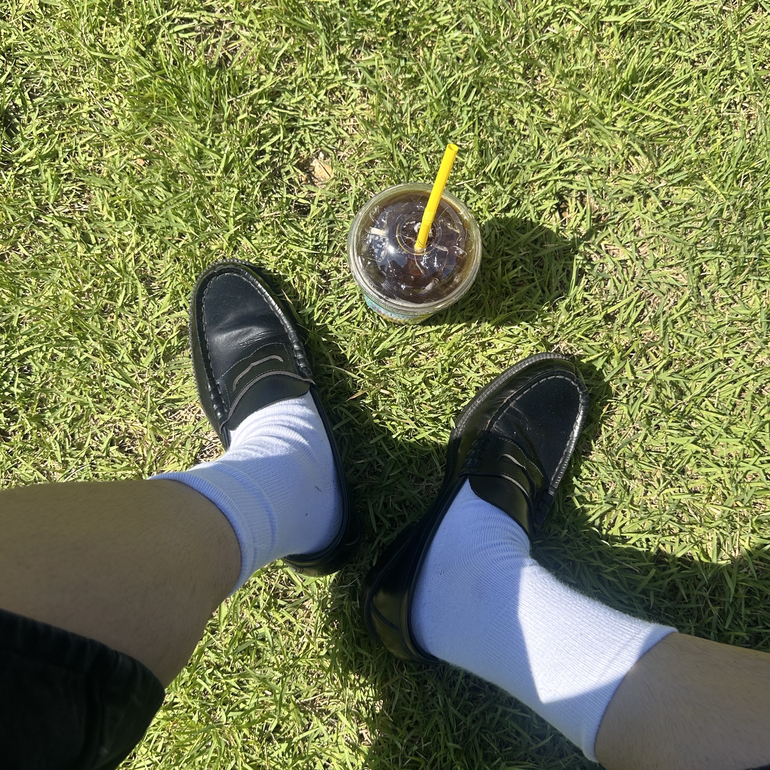 Haruta HS-906 Penny Loafer Black 착용 스타일