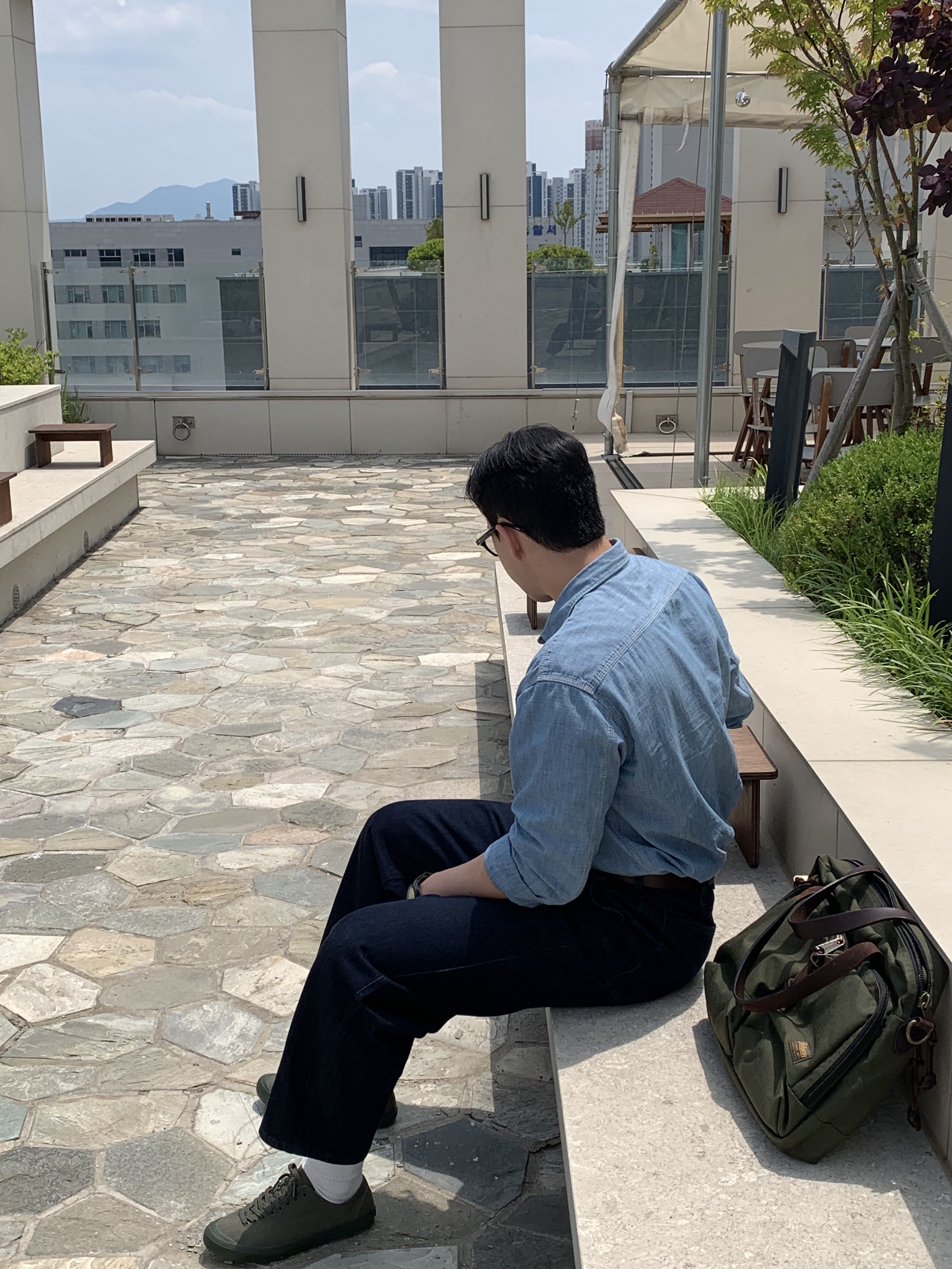 Tretorn Lund Deck Shoes Olive 착용 스타일 - 2