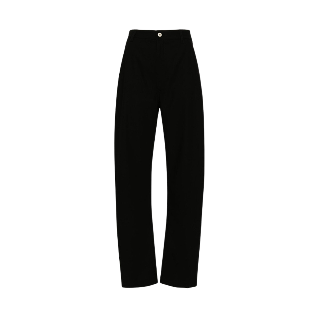 (W) 로에베 코튼 치노 트라우저 블랙((W) Loewe Cotton Chino Trousers Black)