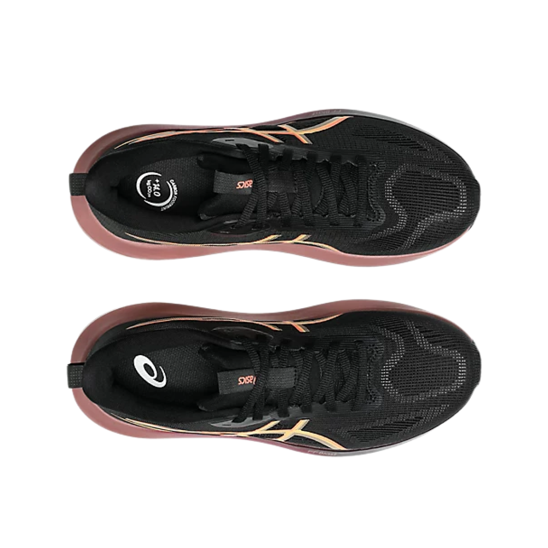 (W) 아식스 GT-1000 14 블랙 비비드 코랄((W) Asics GT-1000 14 Black Vivid Coral) - 2