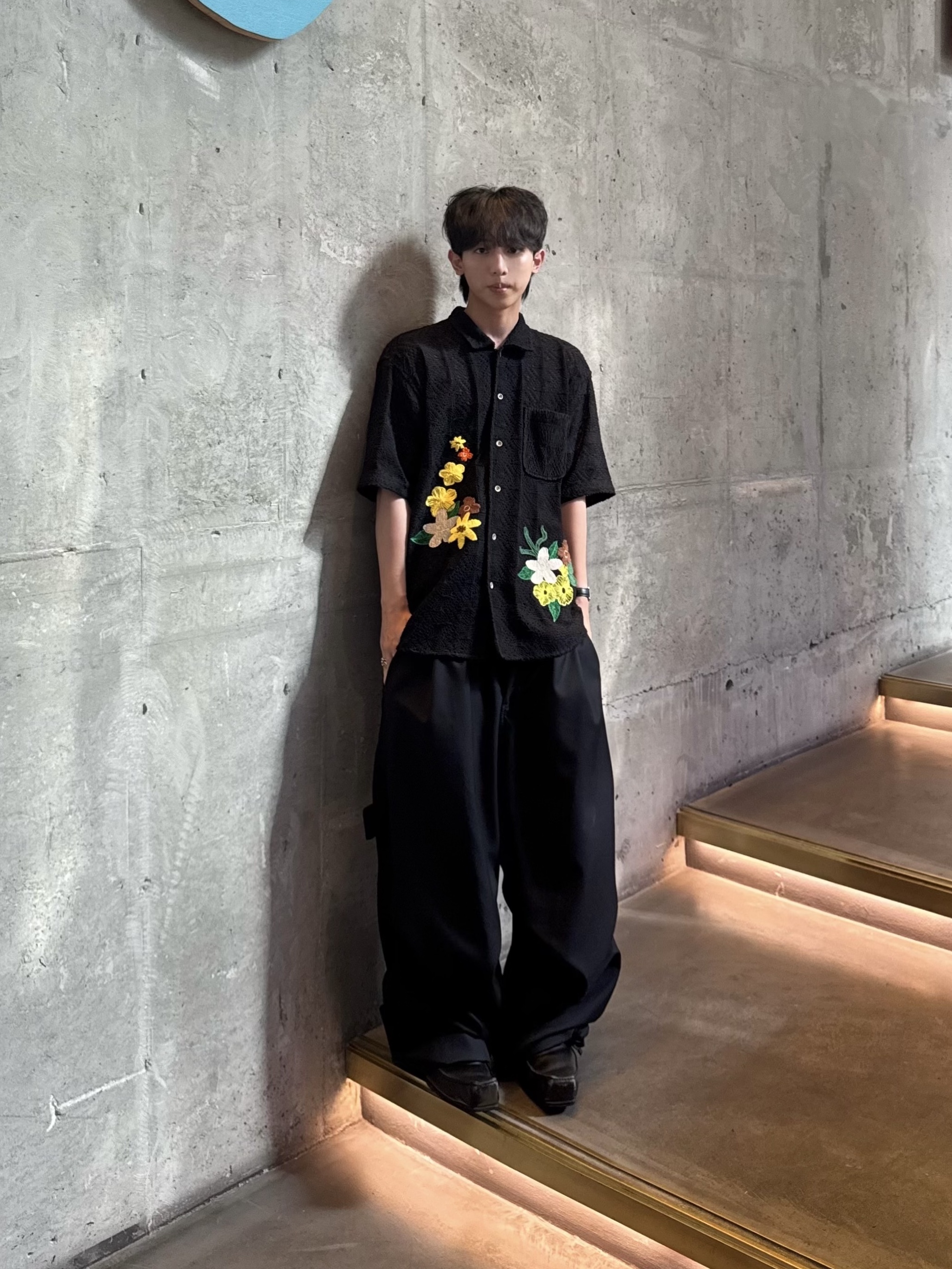 Kamien x KOIN SEOUL 247 All Day Slacks Black, Balenciaga Romeo Mule Black 착용 스타일 - 5