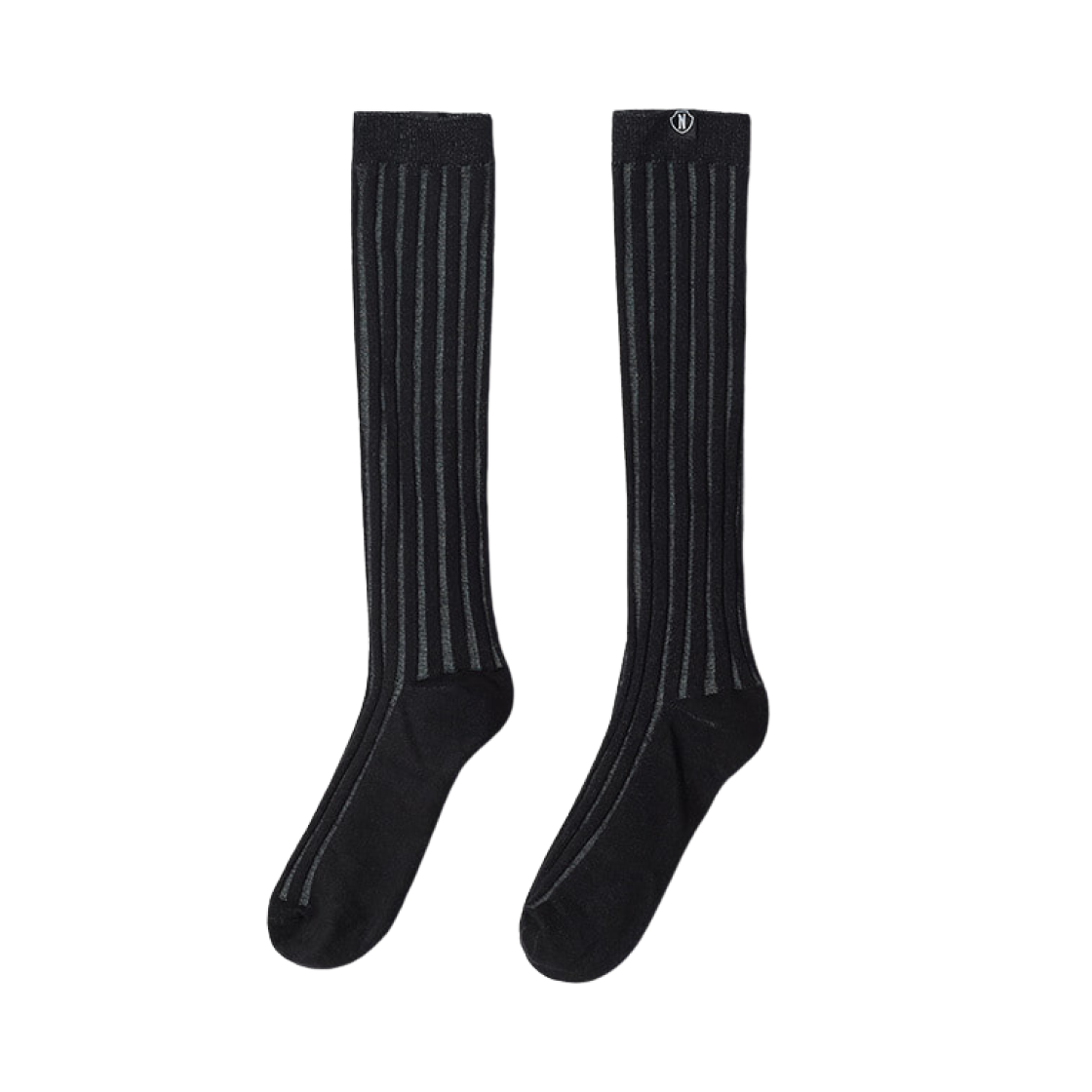 (W) 스파오 x 웬즈데이 니 삭스 블랙((W) Spao x Wednesday Knee Socks Black)