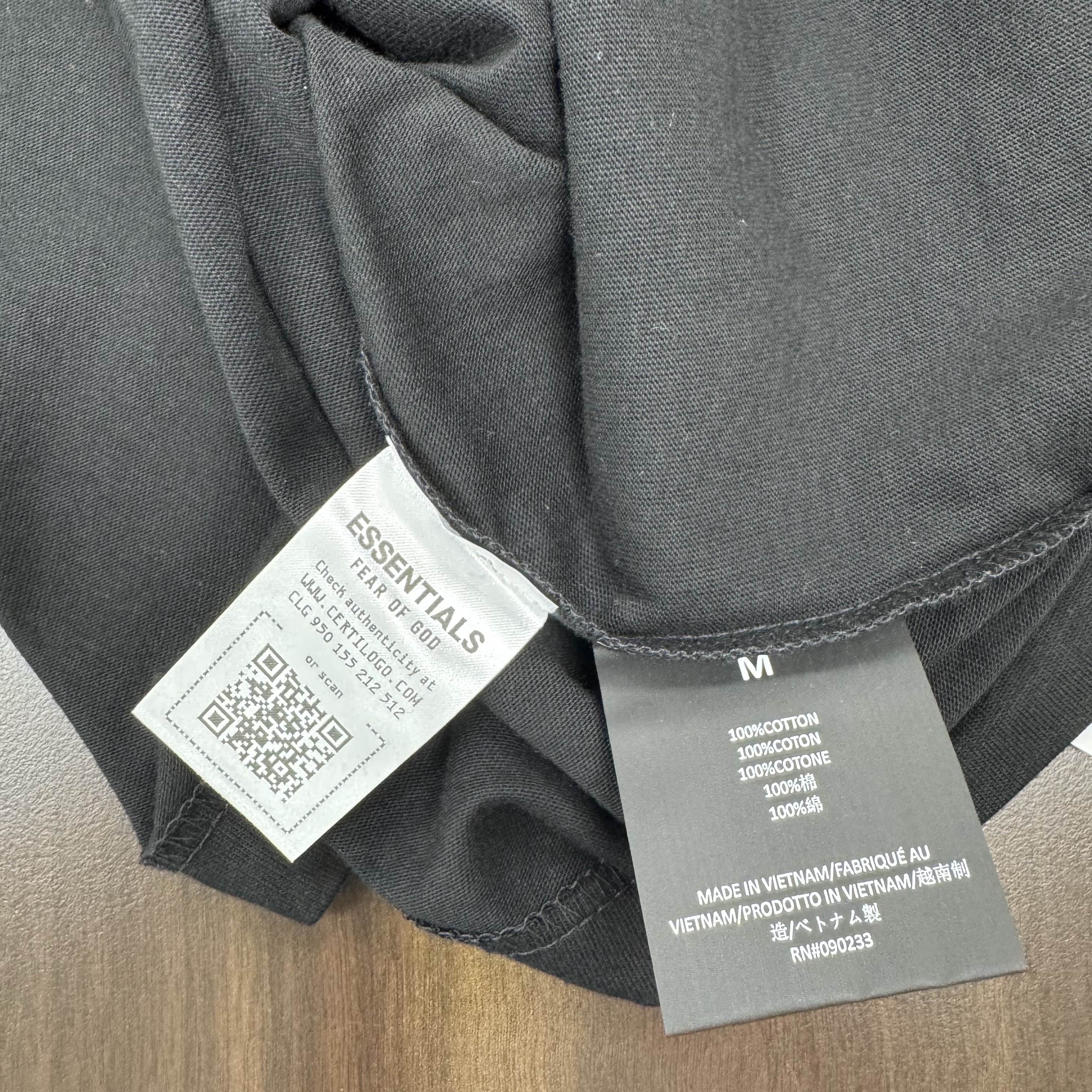 Essentials Jersey Crewneck T-Shirt Black - 24FW 착용 스타일 - 4