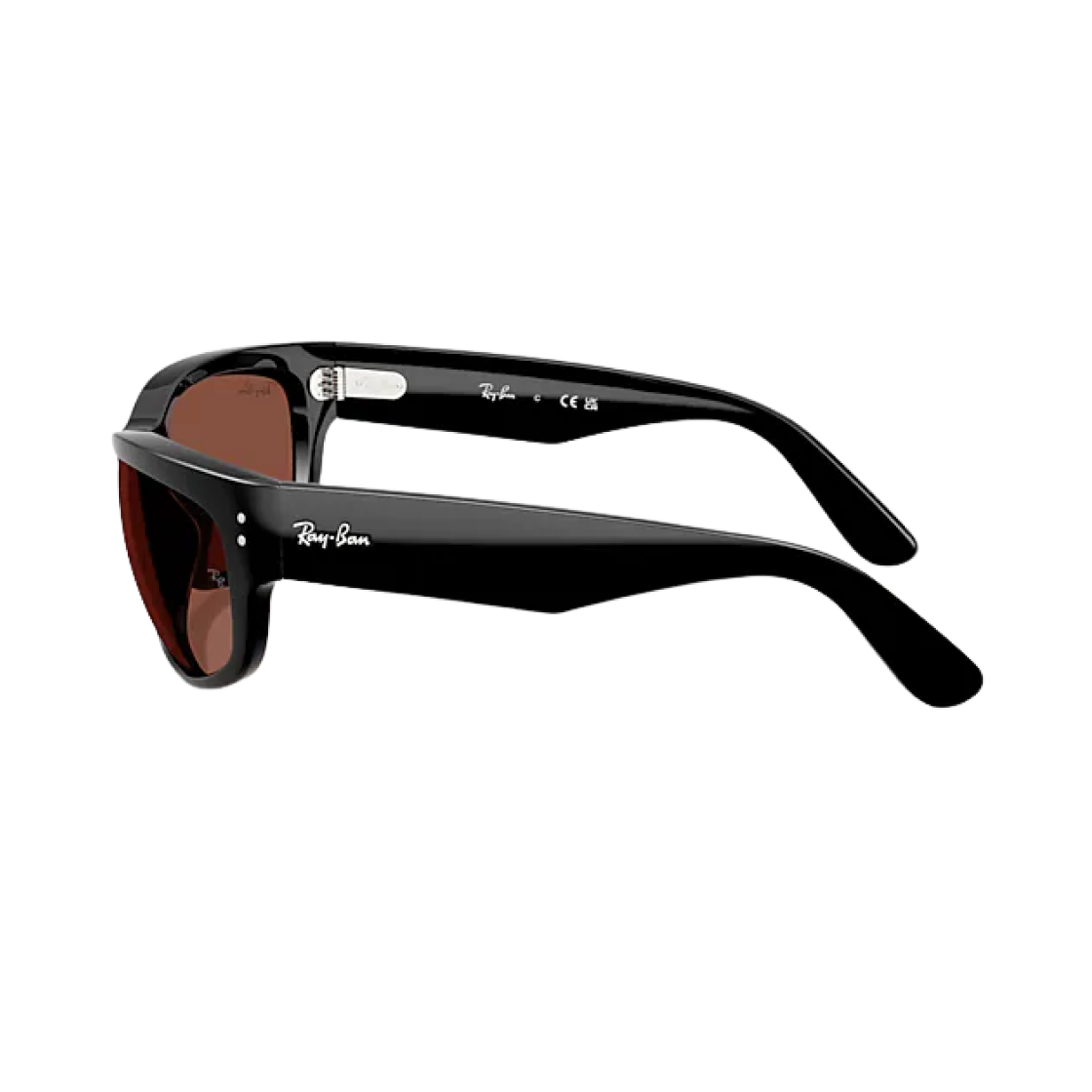 레이밴 메가 발로라마 폴리쉬드 블랙 프레임 레드 렌즈 하이 브릿지 핏(Ray-Ban Mega Balorama Polished Black Frame Red Lense High Bridge Fit) - 2