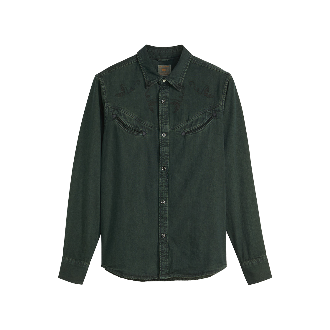 003NS-0001 Levi's Smiley Western Shirt Dark Indigo
