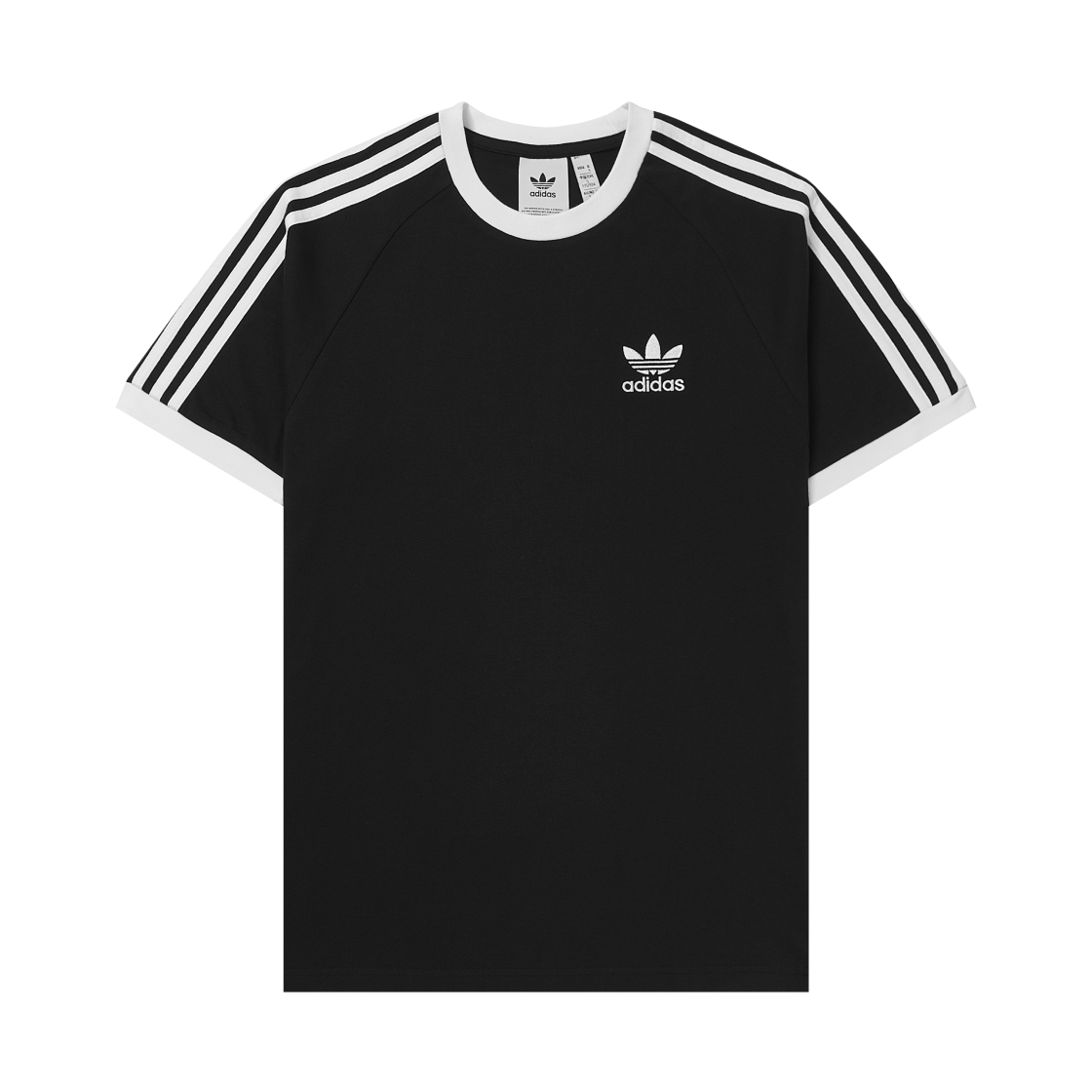 아디다스 아디컬러 클래식 삼선 티셔츠 블랙 - KR 사이즈(Adidas Adicolor Classics 3-Stripes T-Shirt Black - KR Sizing)