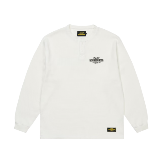 トップス PALACE x NEIGHBORHOOD Waffle Jersey Palace: Men's Neighborhood Waffle Jersey (White) | DSML E-SHOP
