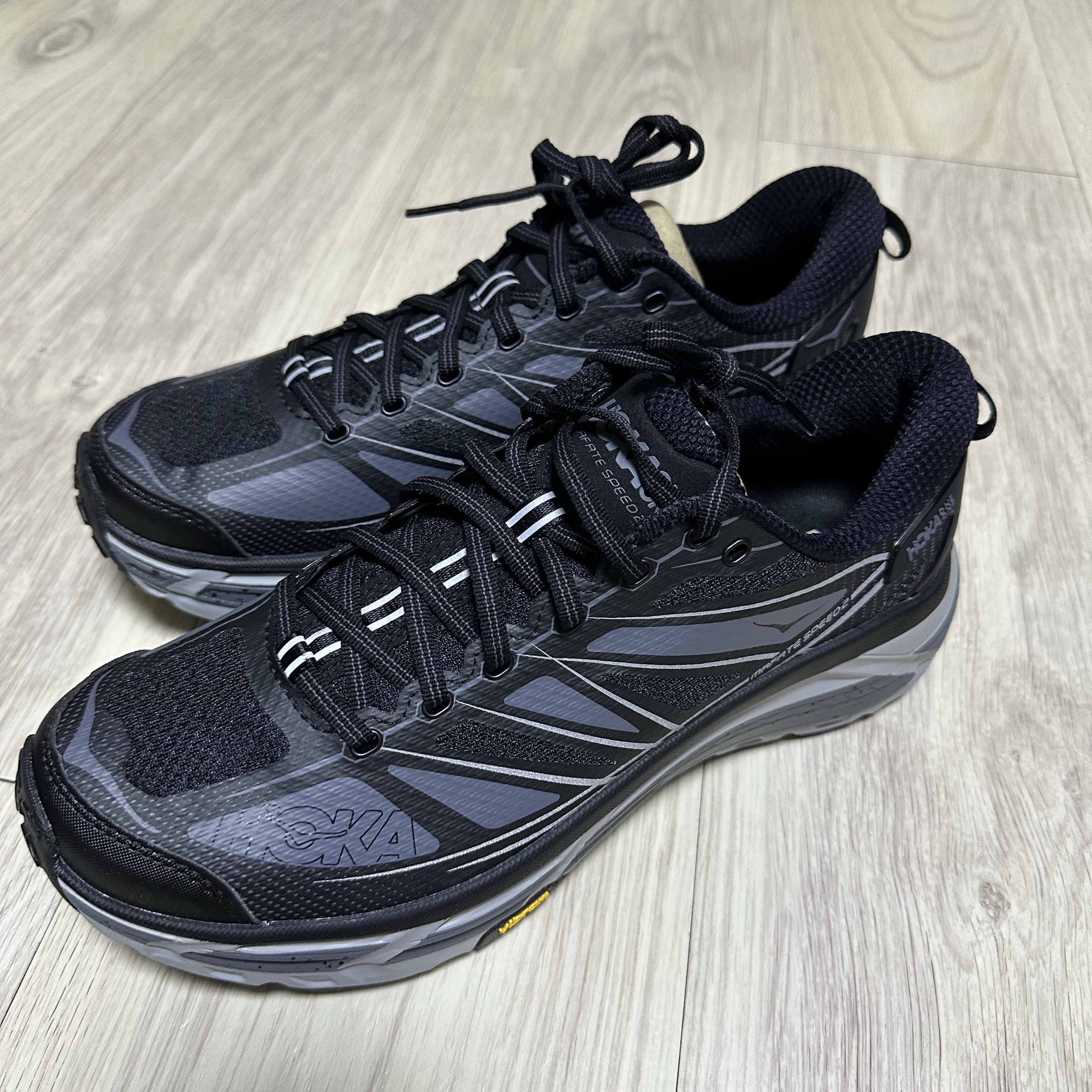 Hoka Mafate Speed 2 Black Castlerock 착용 스타일