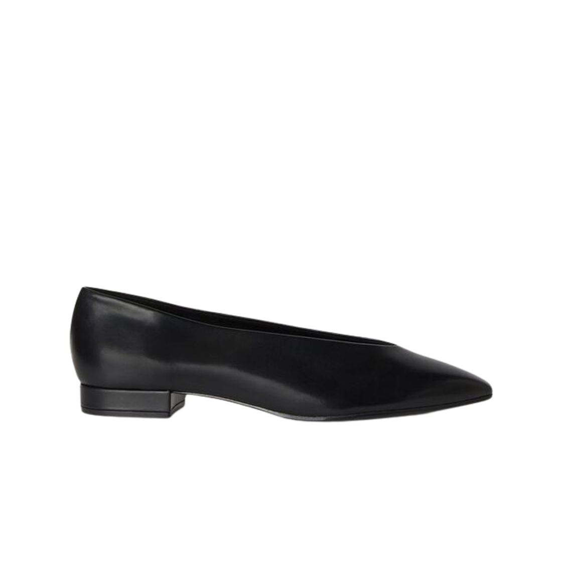 FAN3737-8000 (W) Loro Piana Calfskin Rebecca Ballet Flat Black