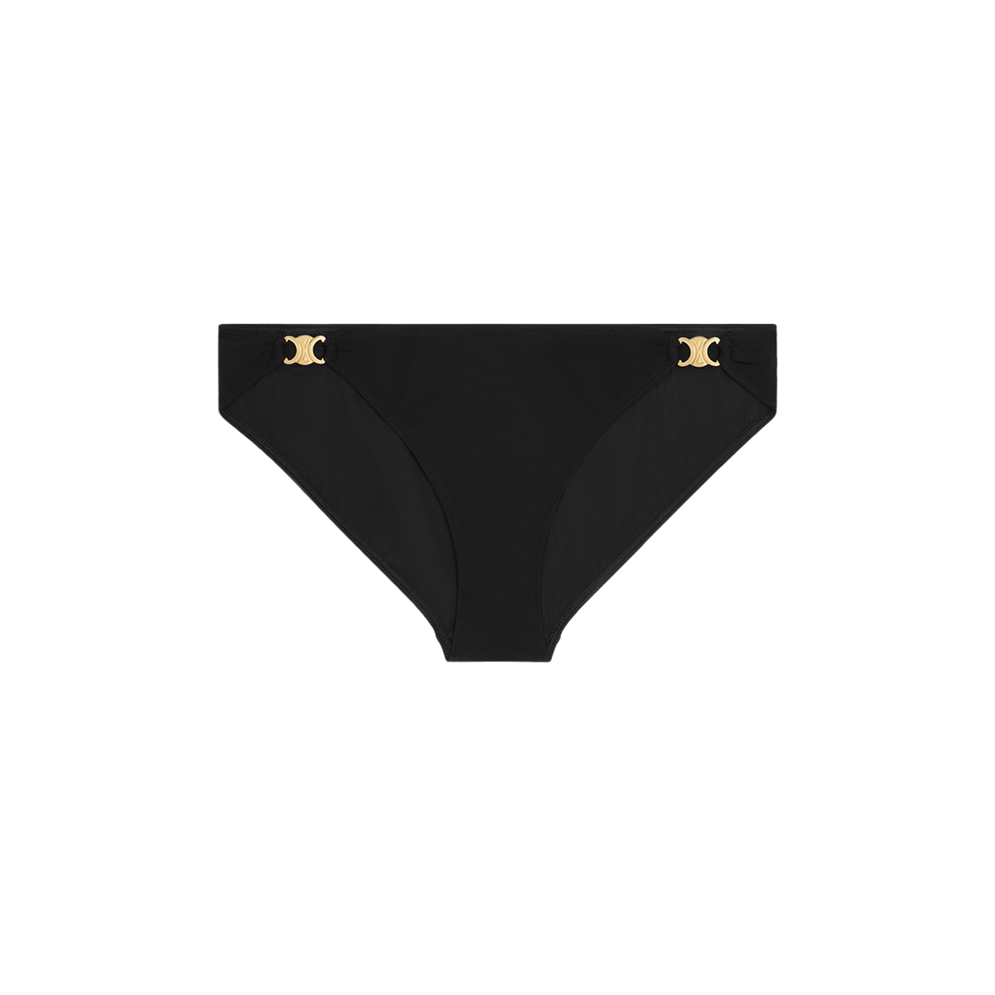 RZ005152C-38NO (W) Celine Triomphe Swimsuit Bottom in Matte Jersey Black