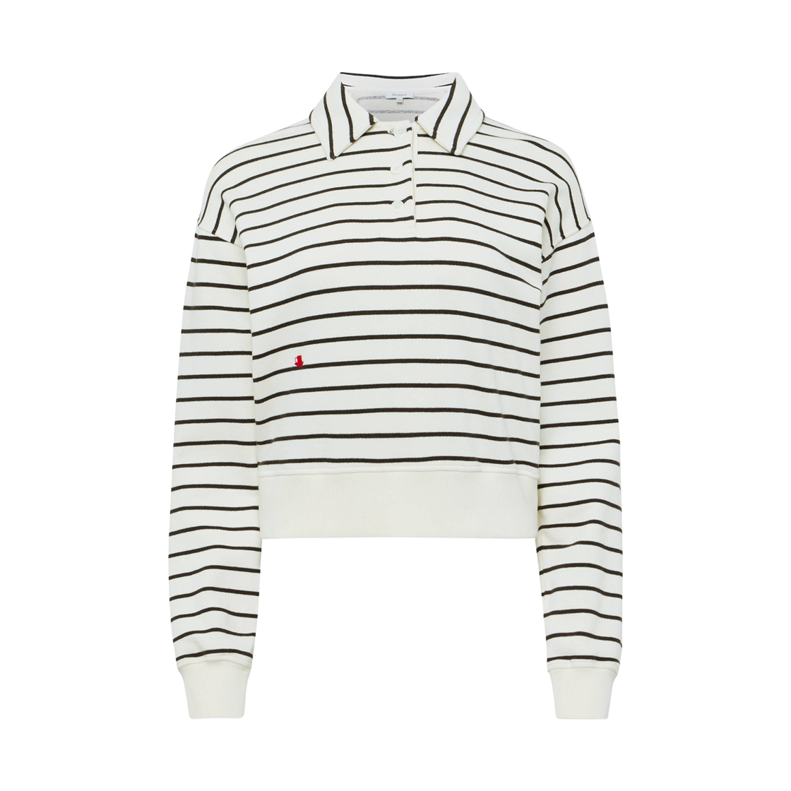 JW0243PG1857036 (W) JW Anderson Polo Sweatshirt Off White Brown