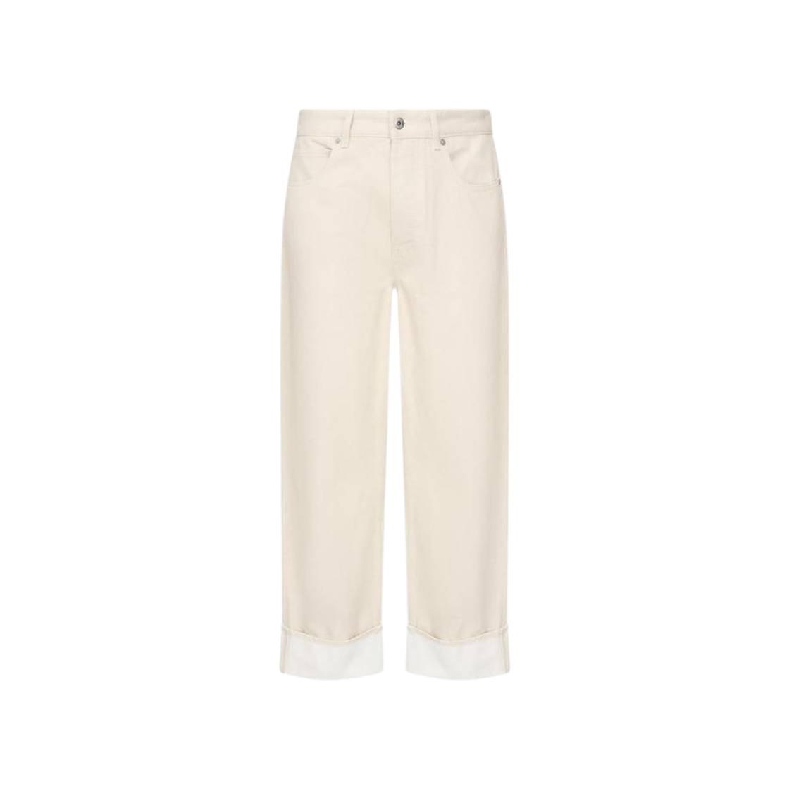 824658V5DV09247 Bottega Veneta Straight Pants Pale Meringue
