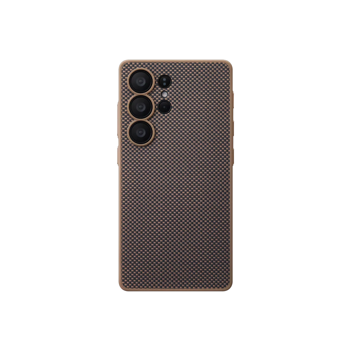 PBS2502U PITAKA PIN Button Case for Galaxy S25 Ultra PIN Button Black gold