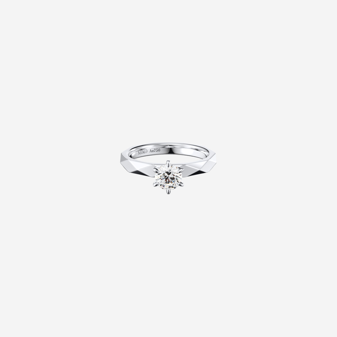 미꼬 앙상블 솔리테어 링 0.5캐럿 화이트 골드(Miko Ensemble Solitaire ring 0.5ct White Gold)