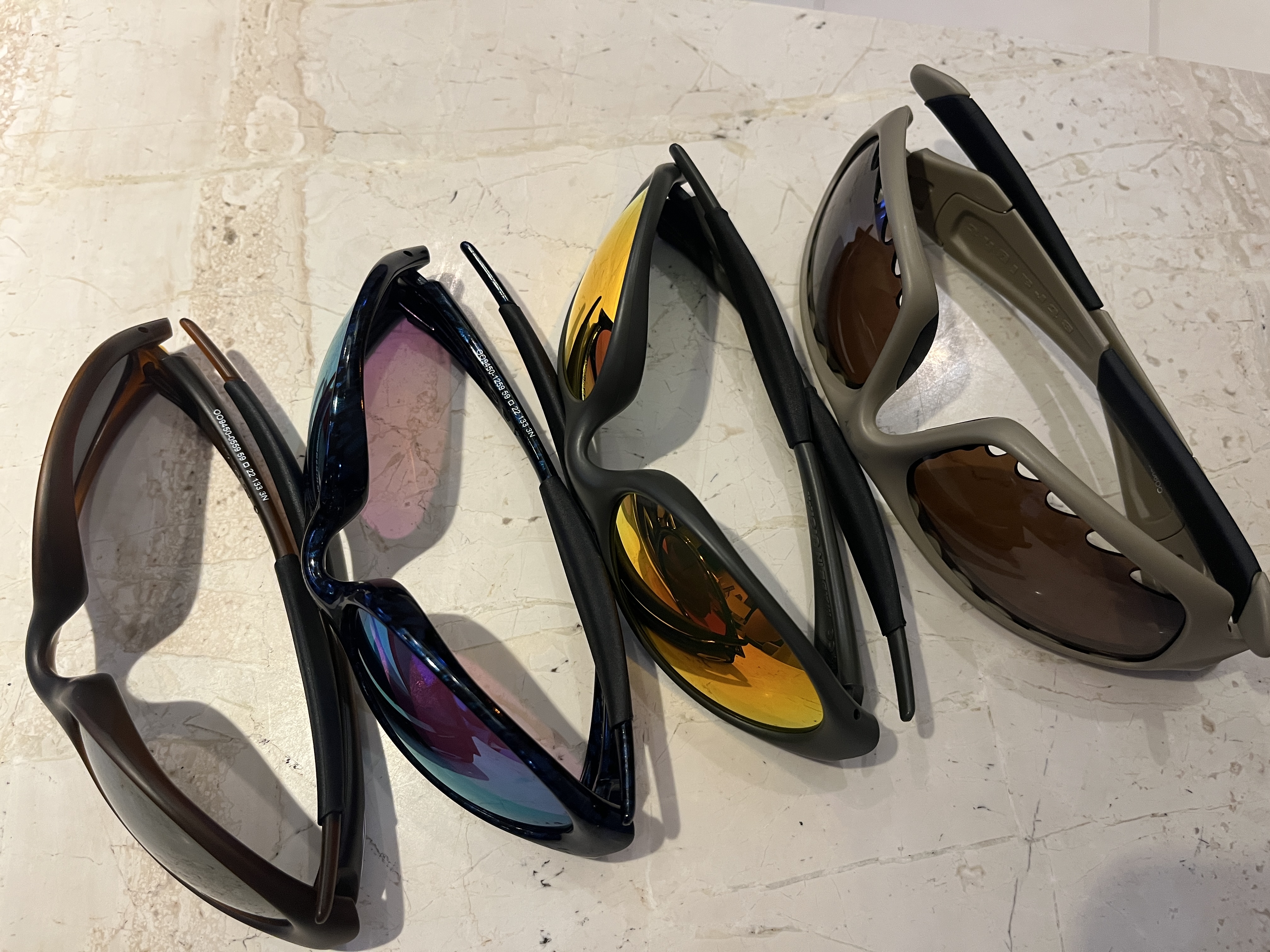 Oakley x Satisfy Eye Jacket Dune, Oakley x Satisfy Eye Jacket Matte Olive 착용 스타일