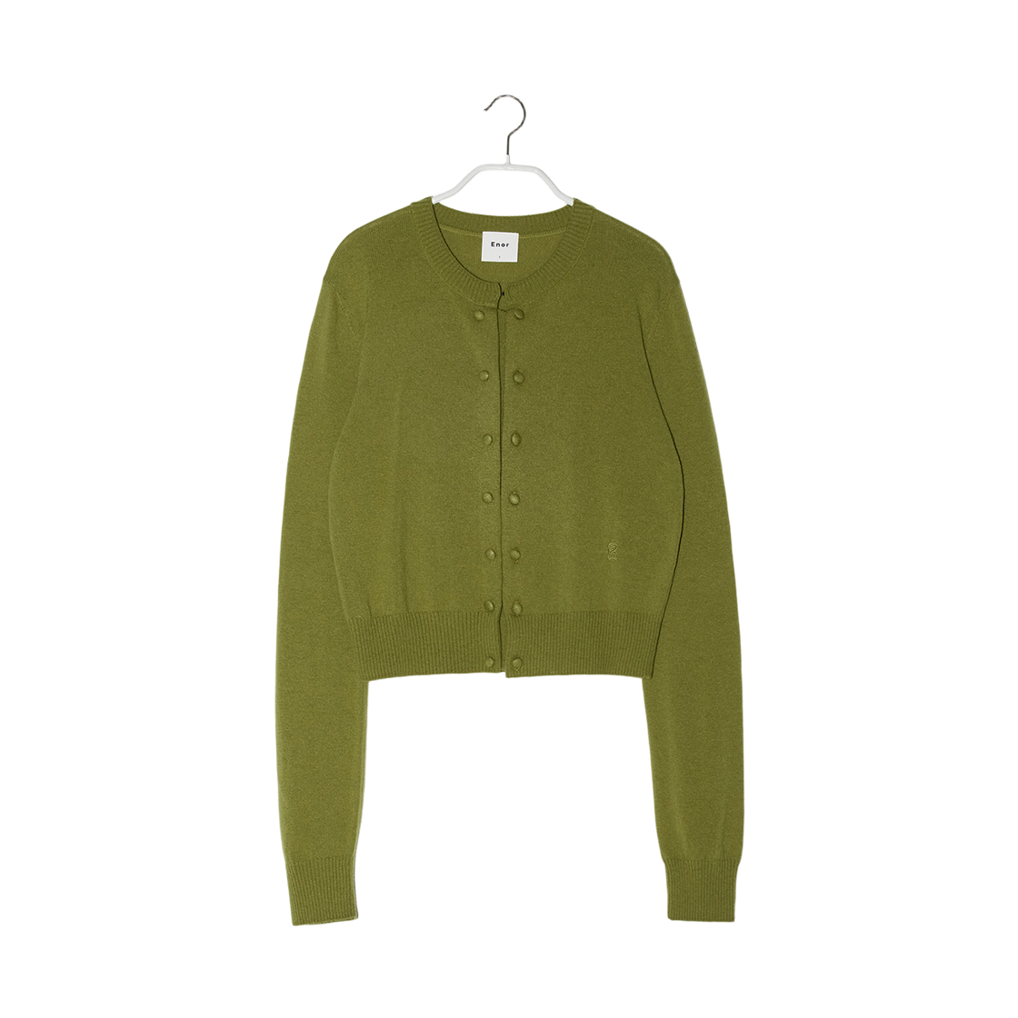 엔오르 우먼 더블 버튼 니트  올리브