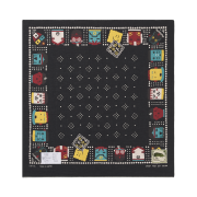 Kapital Fastcolor Selvedge Bandana Kachina & Peckish Rainbowy Black