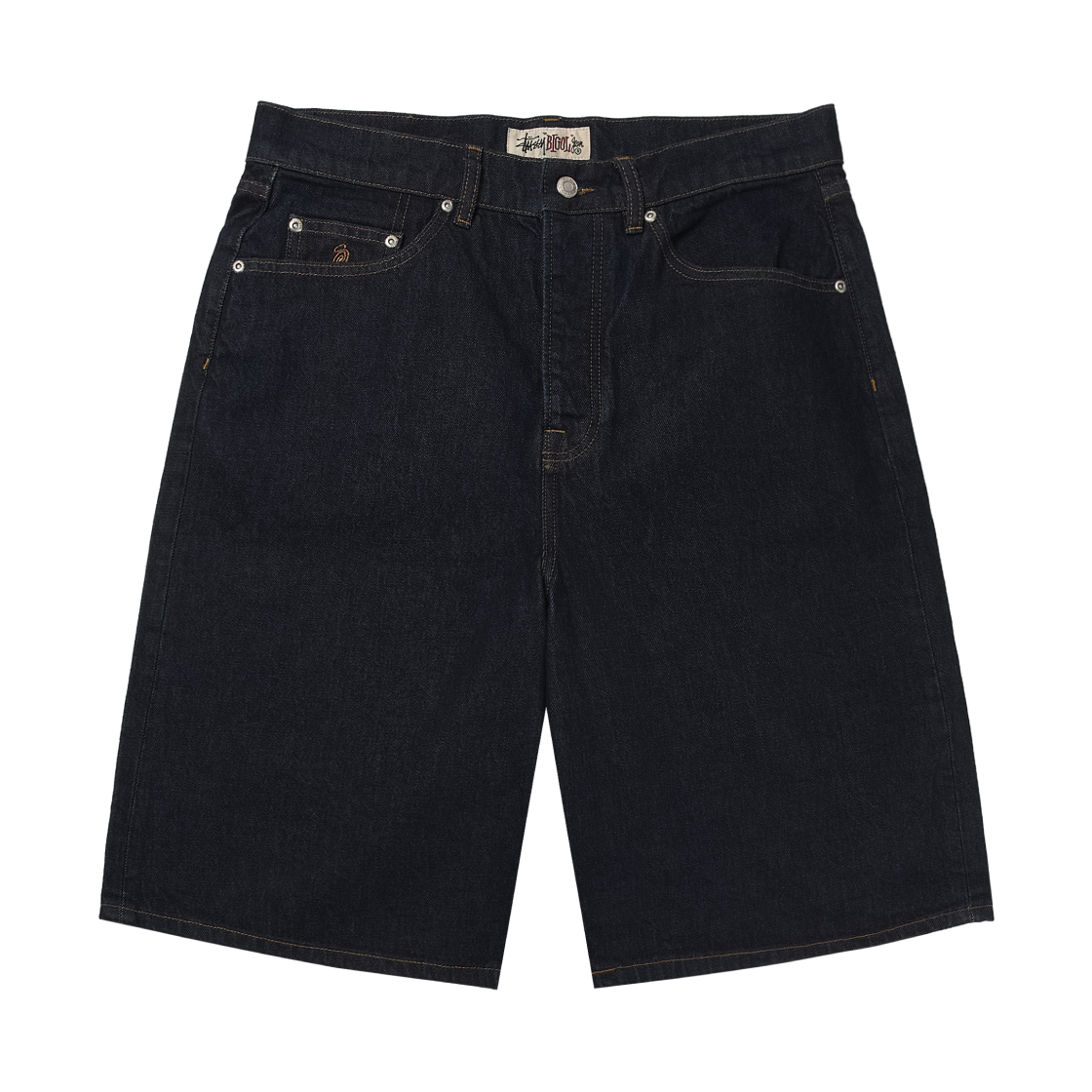 112296/T Stussy Denim Big OL' Shorts Rinsed Indigo