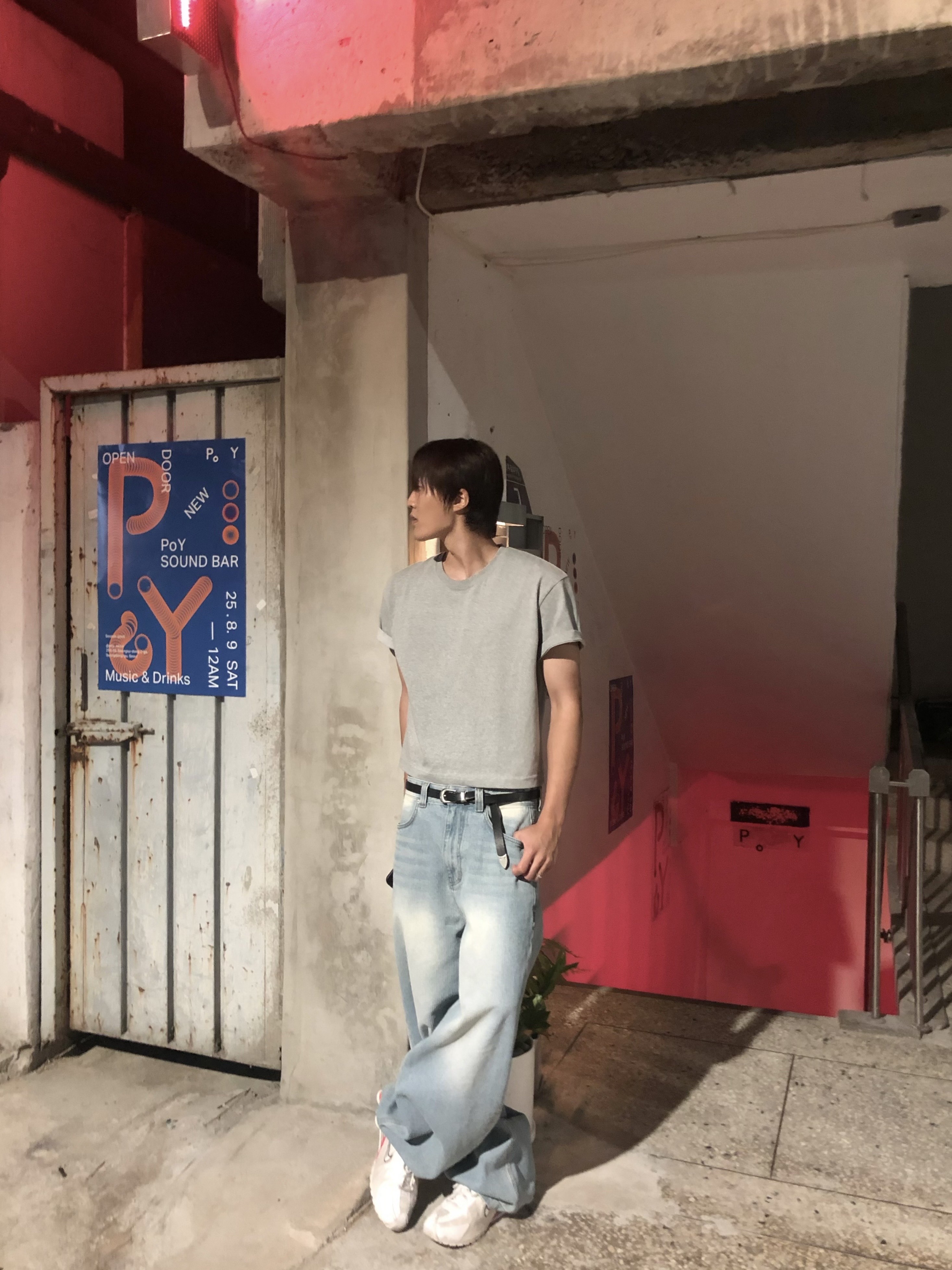 noun Corduroy Denim Pants Light Blue, (W) Nike Shox R4 White Phantom 착용 스타일 - 1
