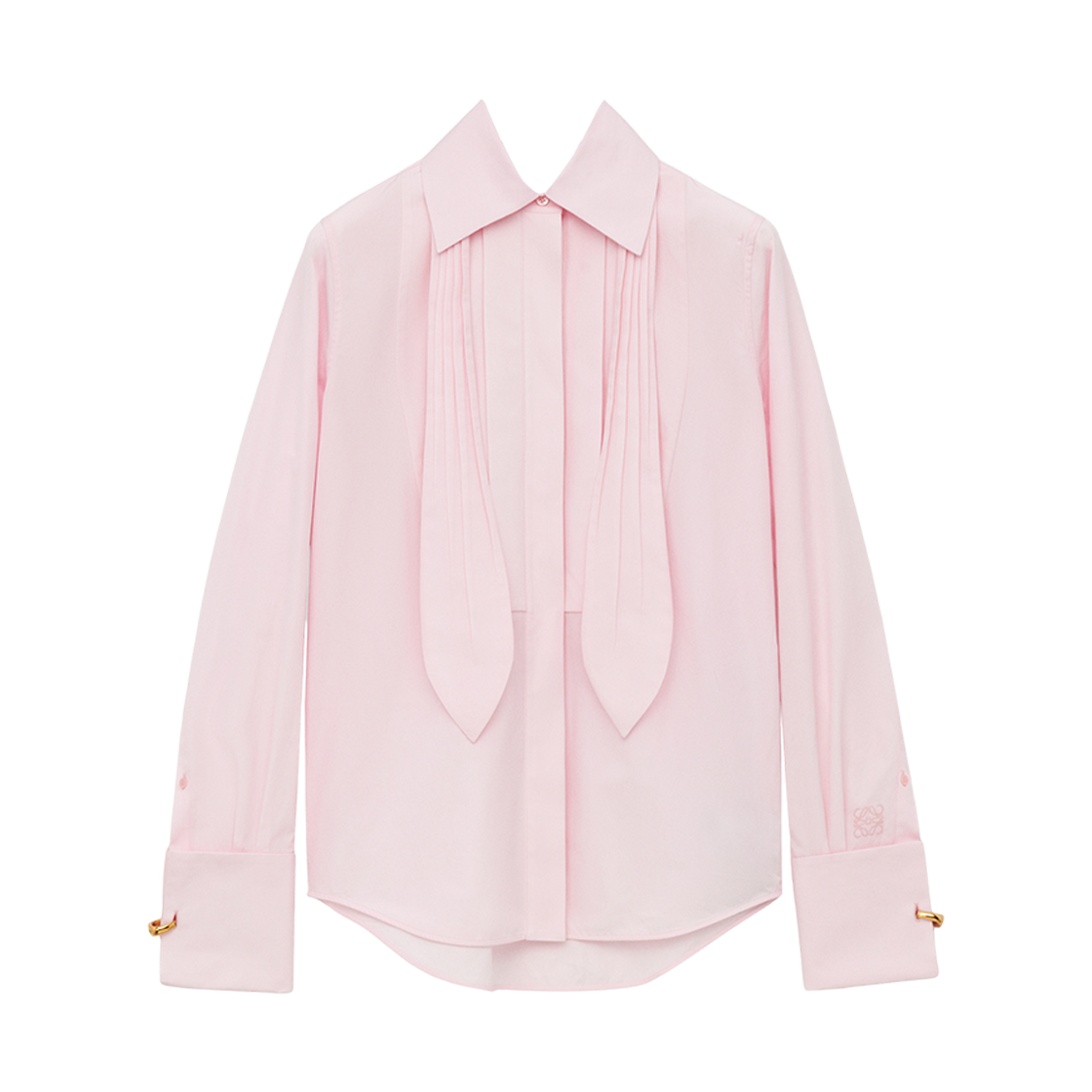 (W) 로에베 코튼 타이 셔츠 핑크((W) Loewe Cotton Tie Shirt Pink)
