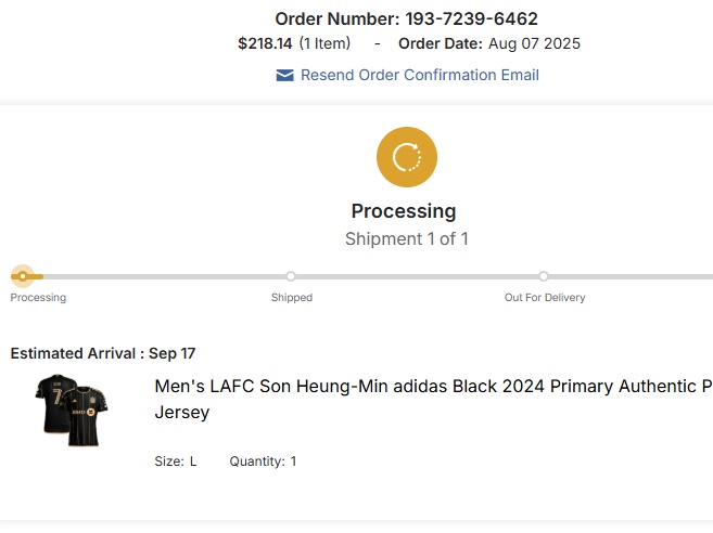 Adidas LAFC 2024/25 Home Jersey Black - US Sizing (Non Marking Ver.) 착용 스타일 - 2