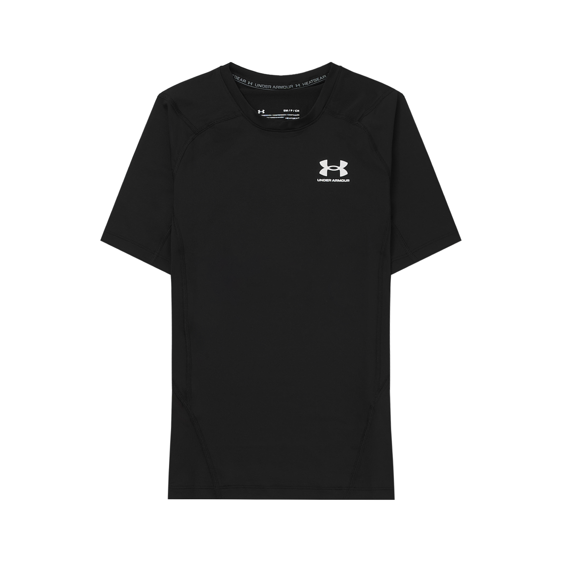 언더아머 히트기어 숏 슬리브 블랙 화이트(Under Armour HeatGear Short Sleeve Black White)