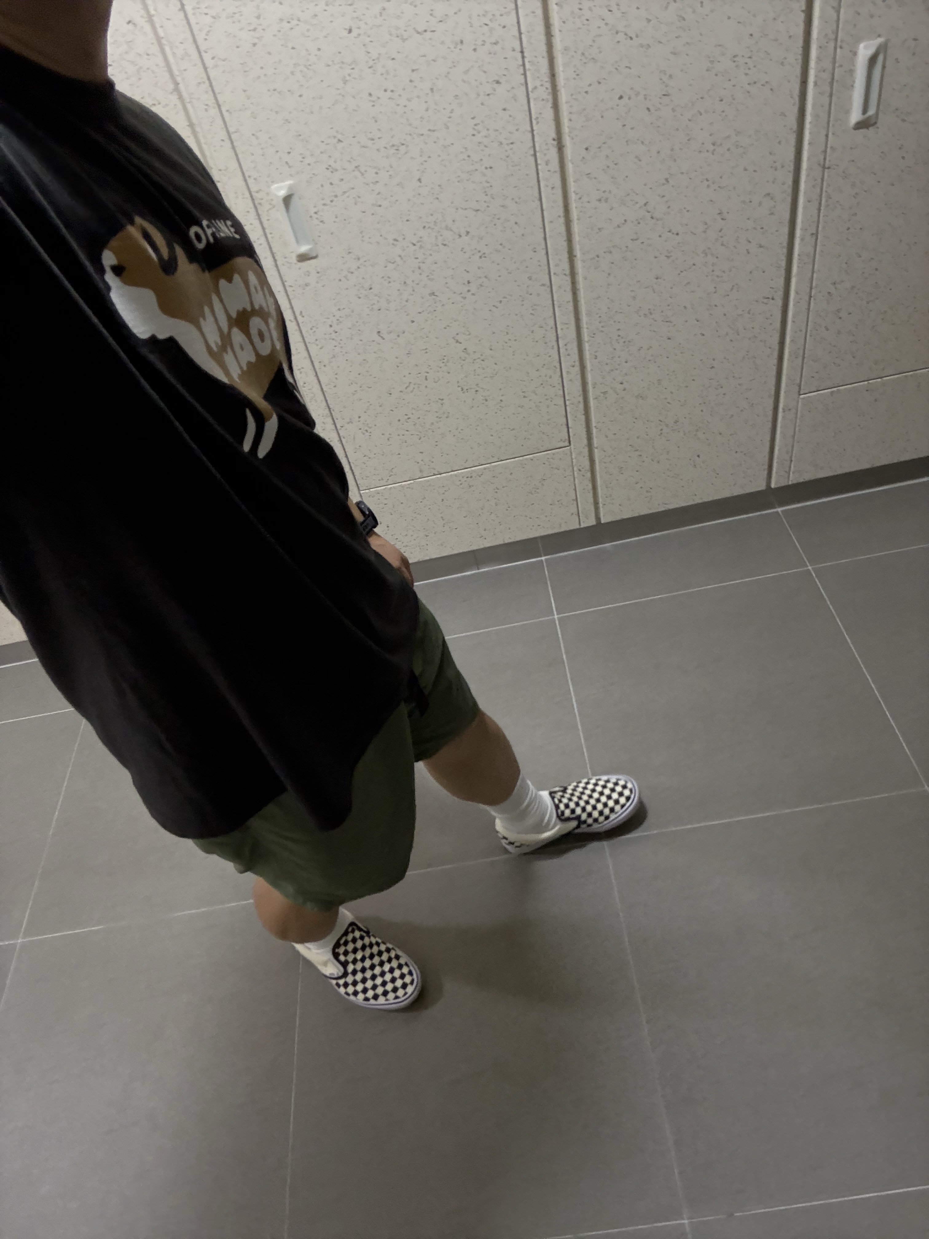 Vans Slip-On ComfyCush Checkerboard 착용 스타일 - 2