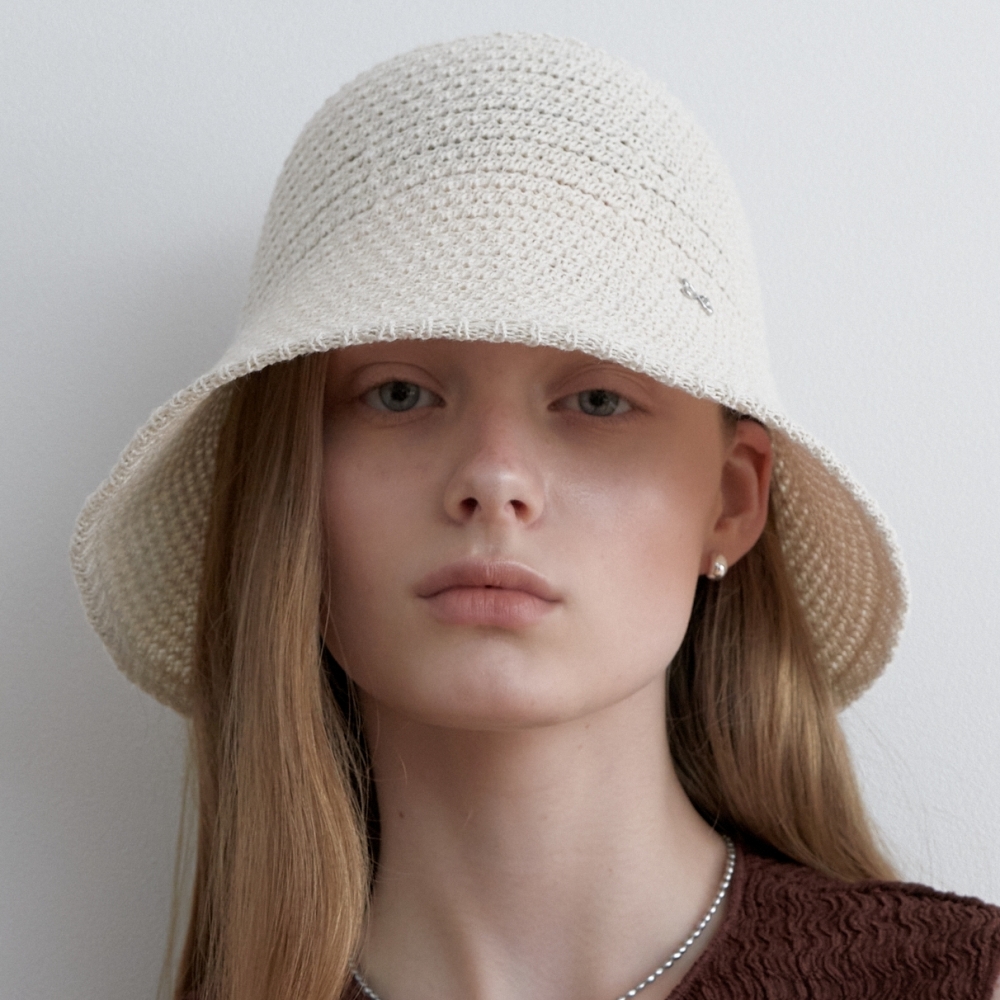 러브미몬스터 이지 썸머 버킷햇 아이보리(lovememonster Easy Summer Bucket Hat Ivory) - 2