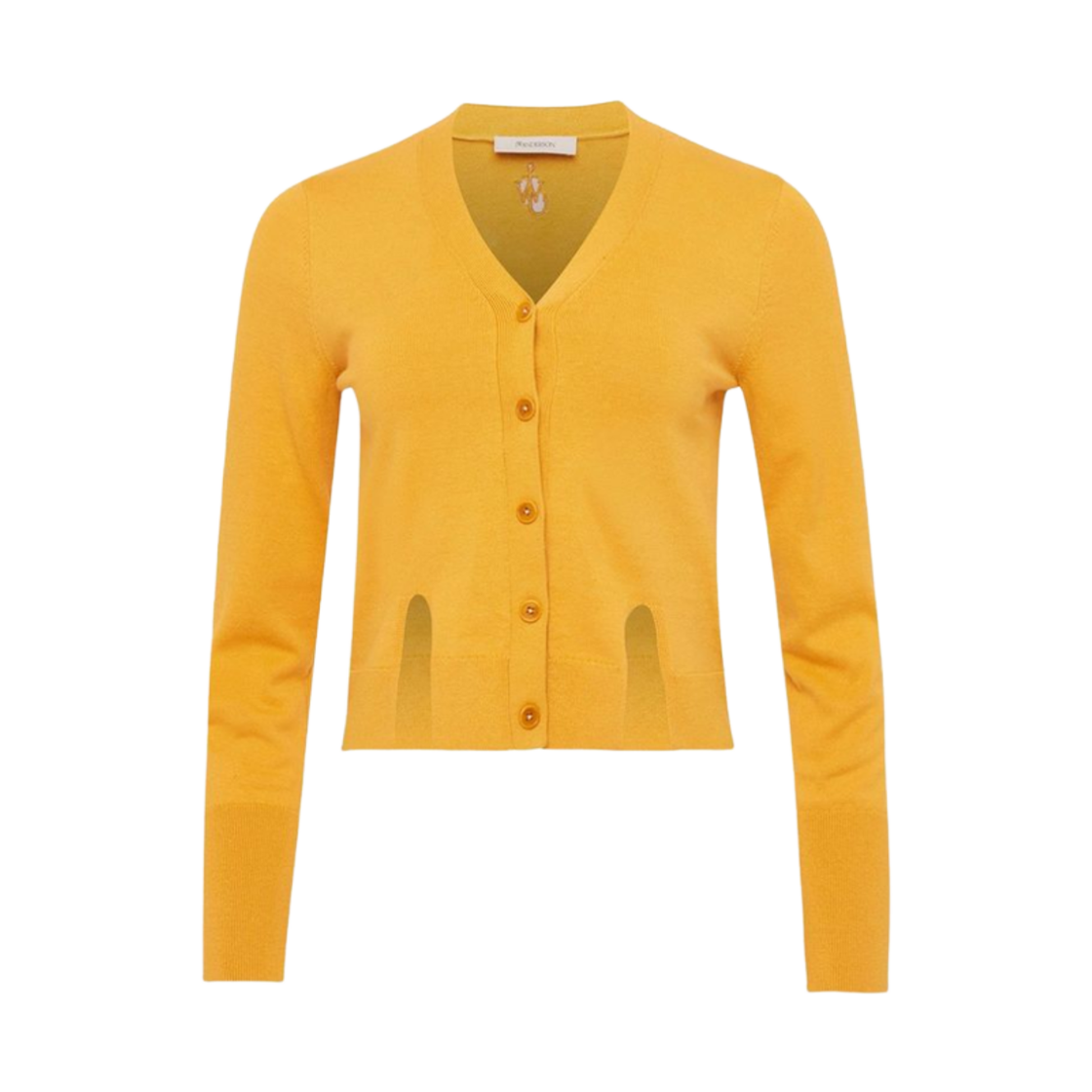 KW1413YN0440619 (W) JW Anderson Slit Cardigan Yellow