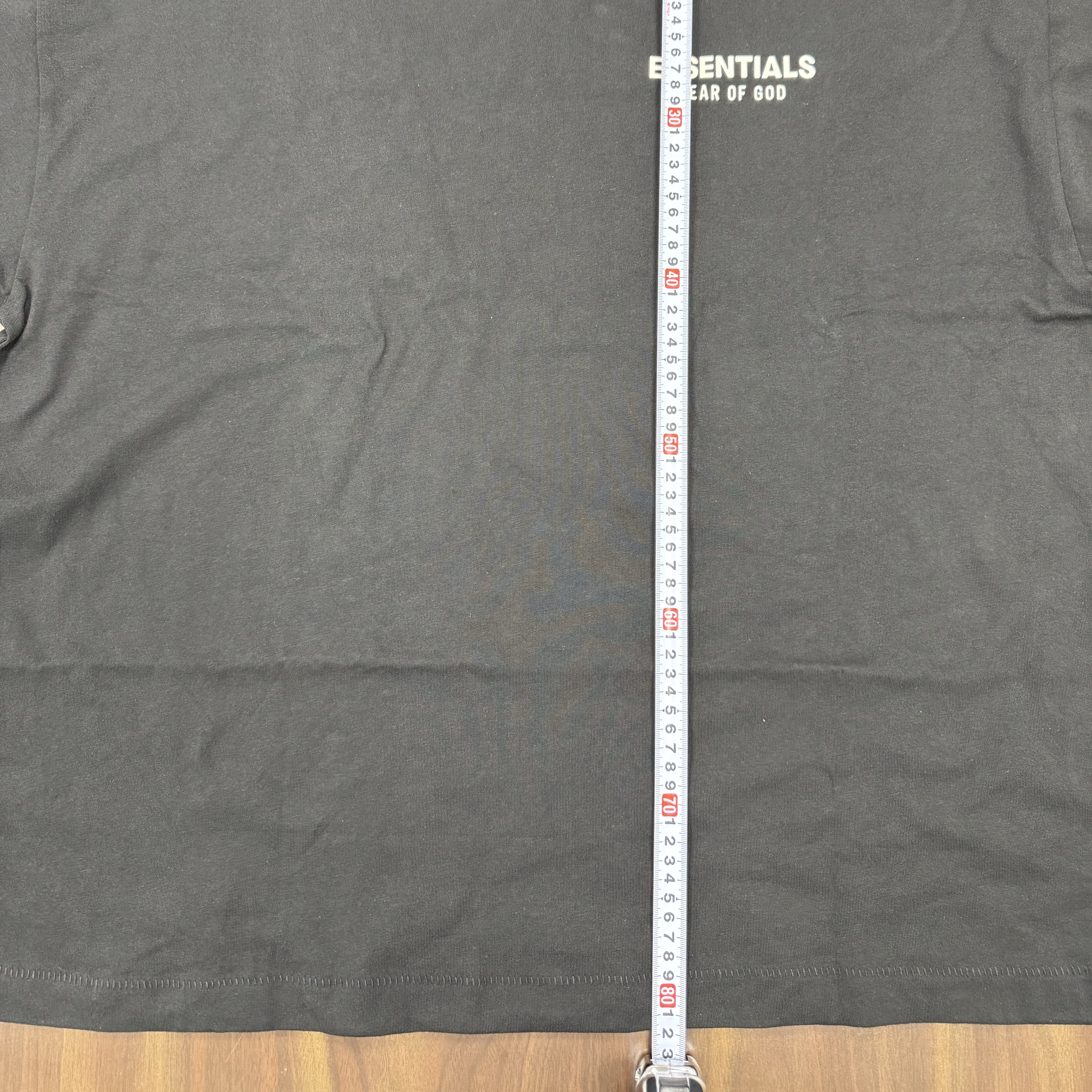 Essentials Jersey Crewneck T-Shirt Black - 24FW 착용 스타일 - 1