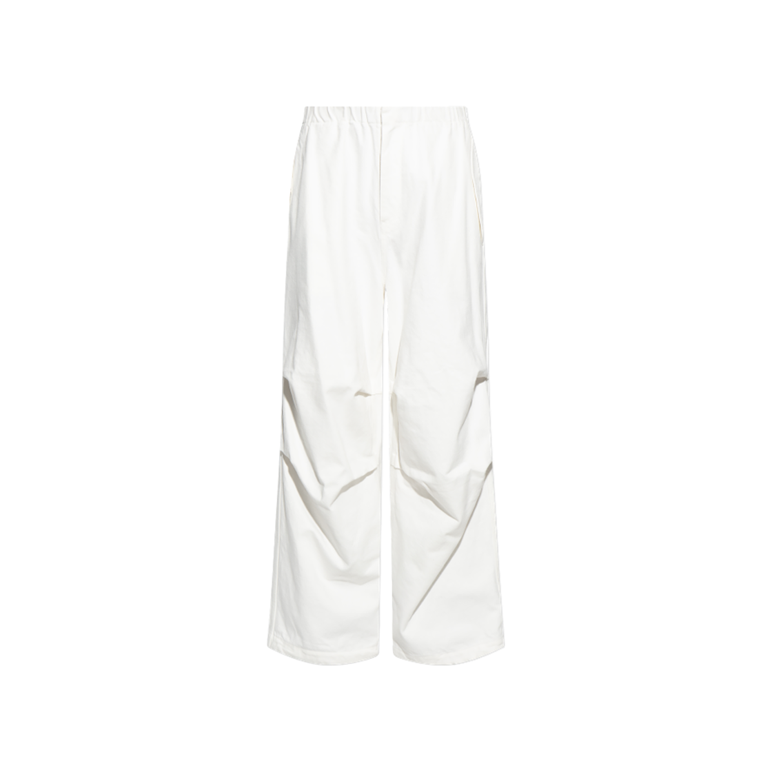질 샌더 릴렉스드 핏 코튼 트라우저 화이트(Jil Sander Relaxed Fit Cotton Trousers White)