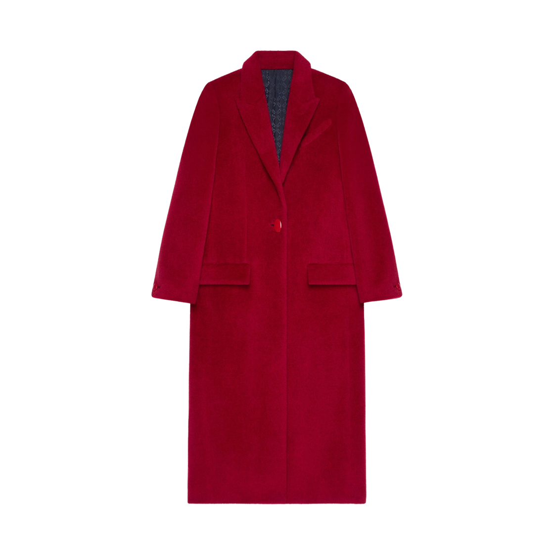 (W) 지방시 알파카 울 코트 레드((W) Givenchy Coat in Alpaca Wool Red)