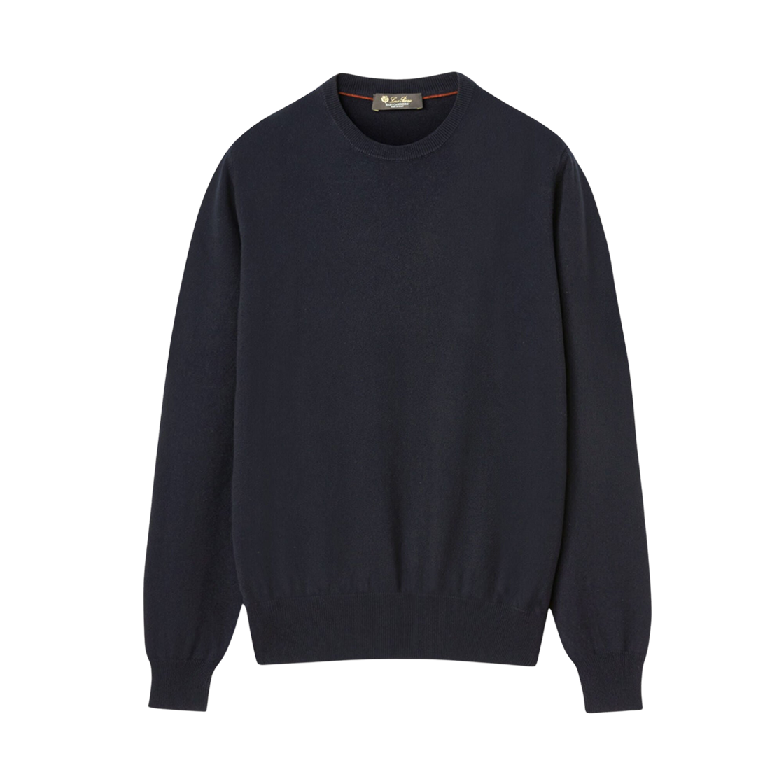 FAN1201-W000 Loro Piana Baby Cashmere Classic Crewneck Blue Navy