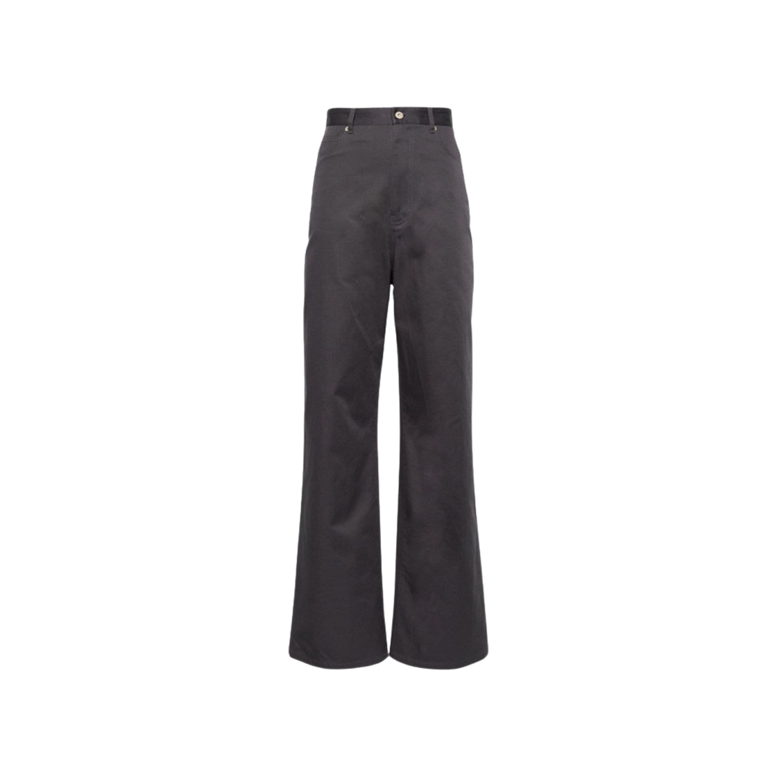 (W) 로에베 하이 웨이스트 트라우저 그레이((W) Loewe High Waisted Trousers Grey)