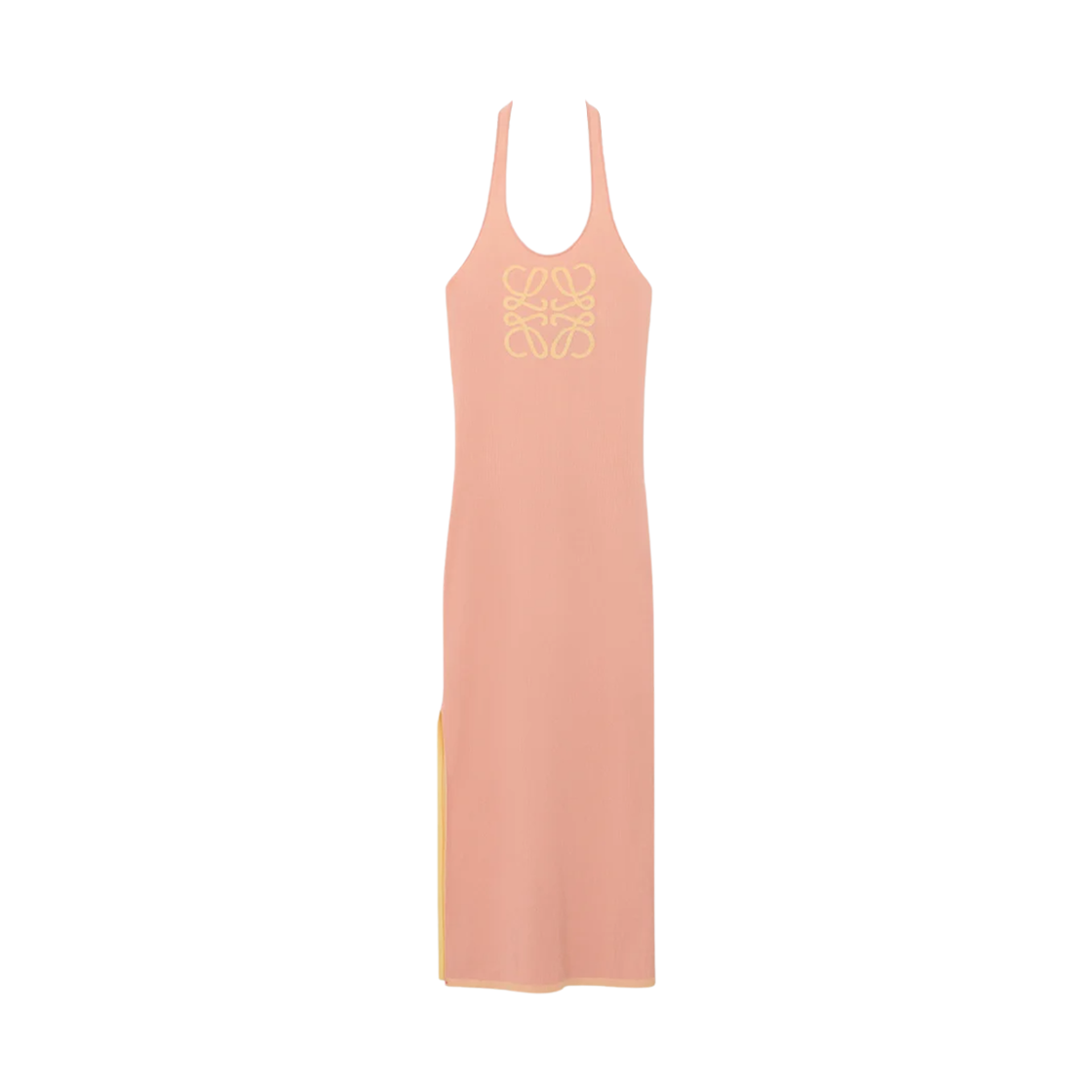 (W) 로에베 비스코스 탱크 드레스 핑크 옐로우((W) Loewe Viscose Tank Dress Pink Yellow)