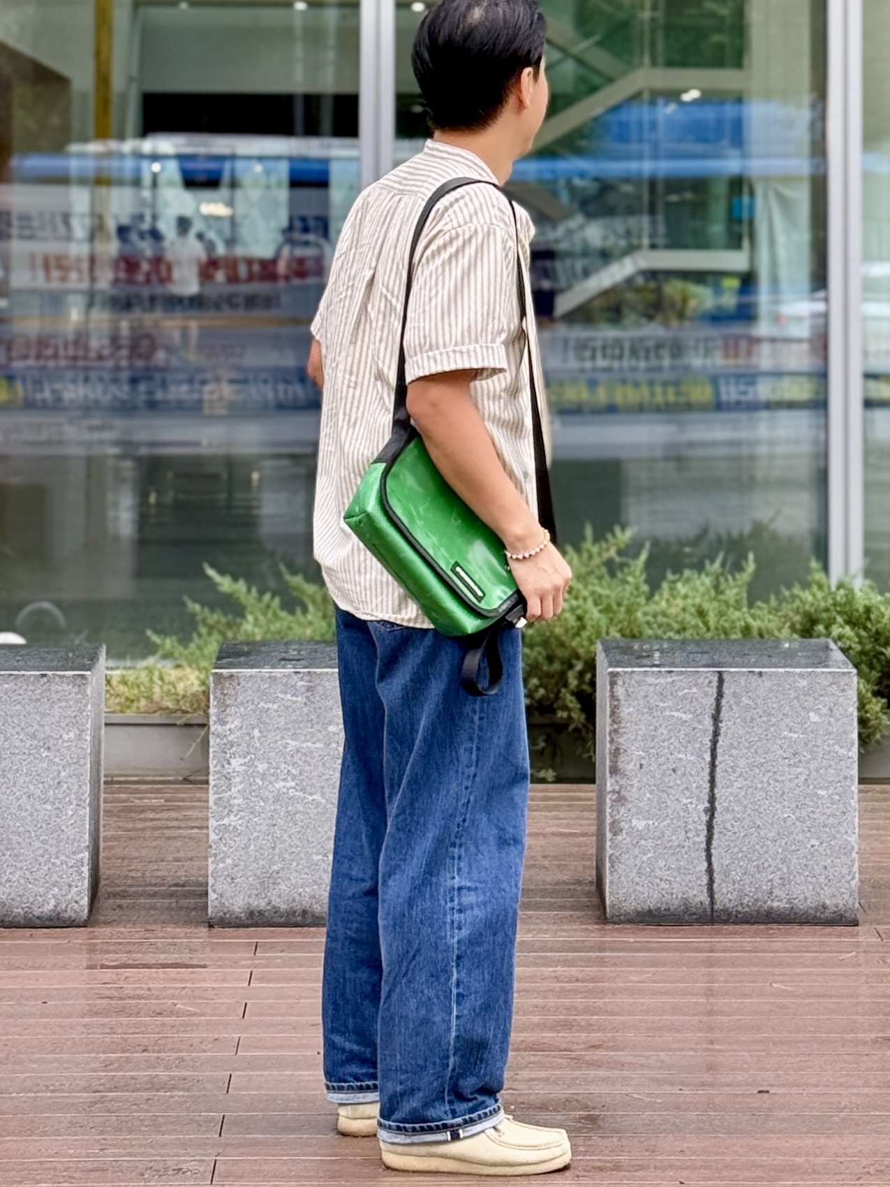 Clarks Wallabee Maple Suede, [S등급] FREITAG  Unisex F41 HAWAII FIVE-O 0860 Messenger Bag 착용 스타일 - 2