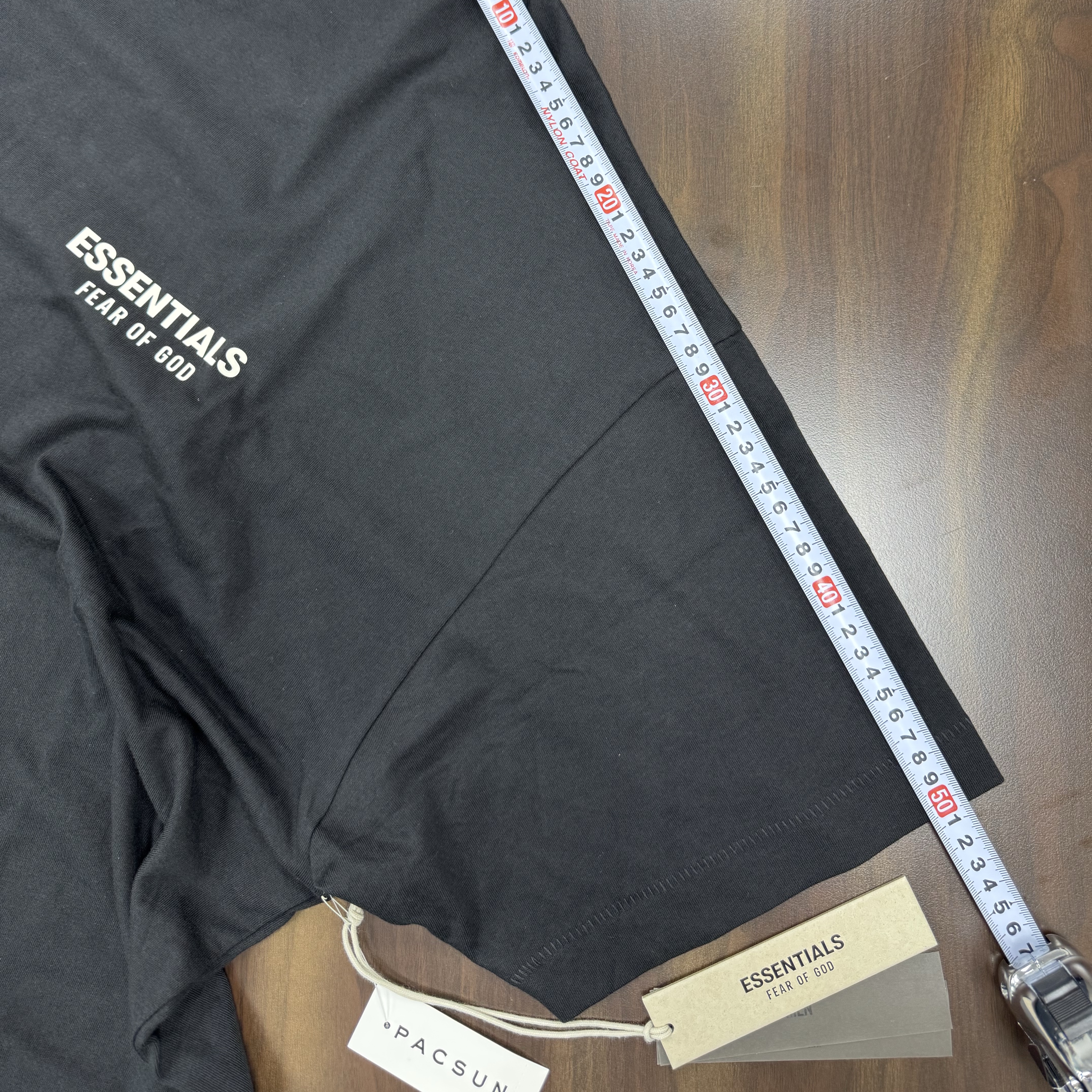 Essentials Jersey Crewneck T-Shirt Black - 24FW 착용 스타일 - 3